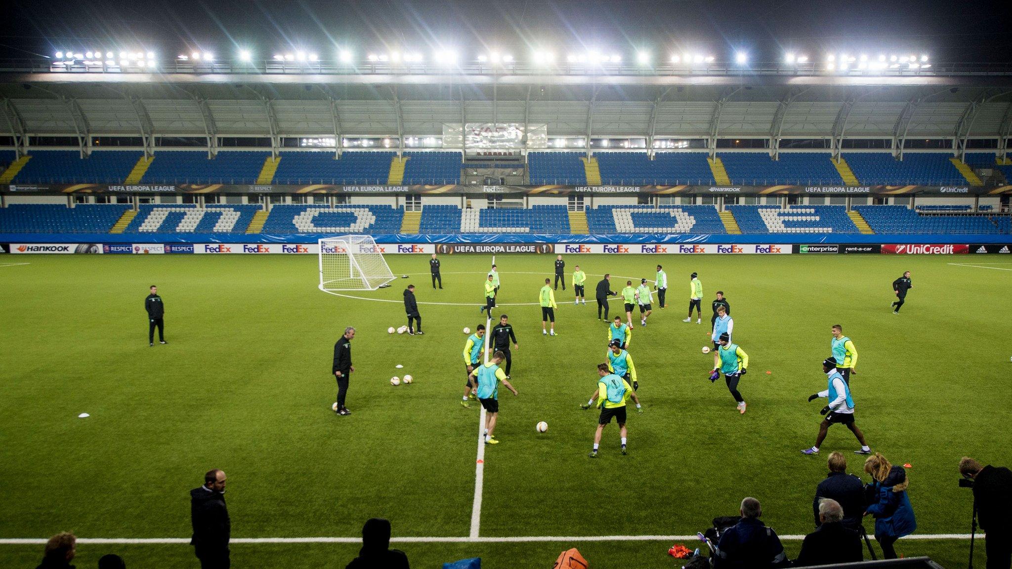 Celtic training in Molde