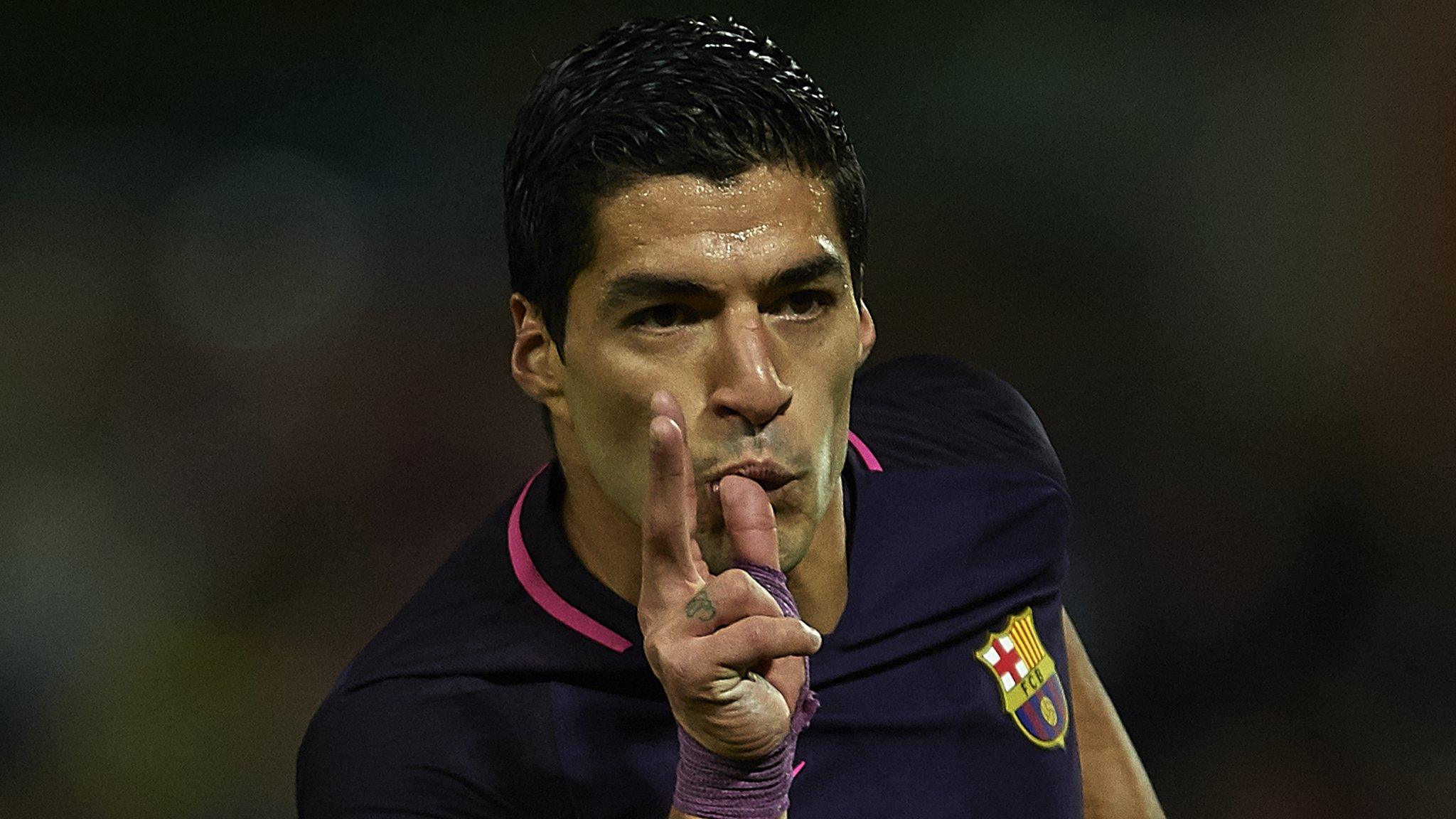 Barcelona forward Luis Suarez