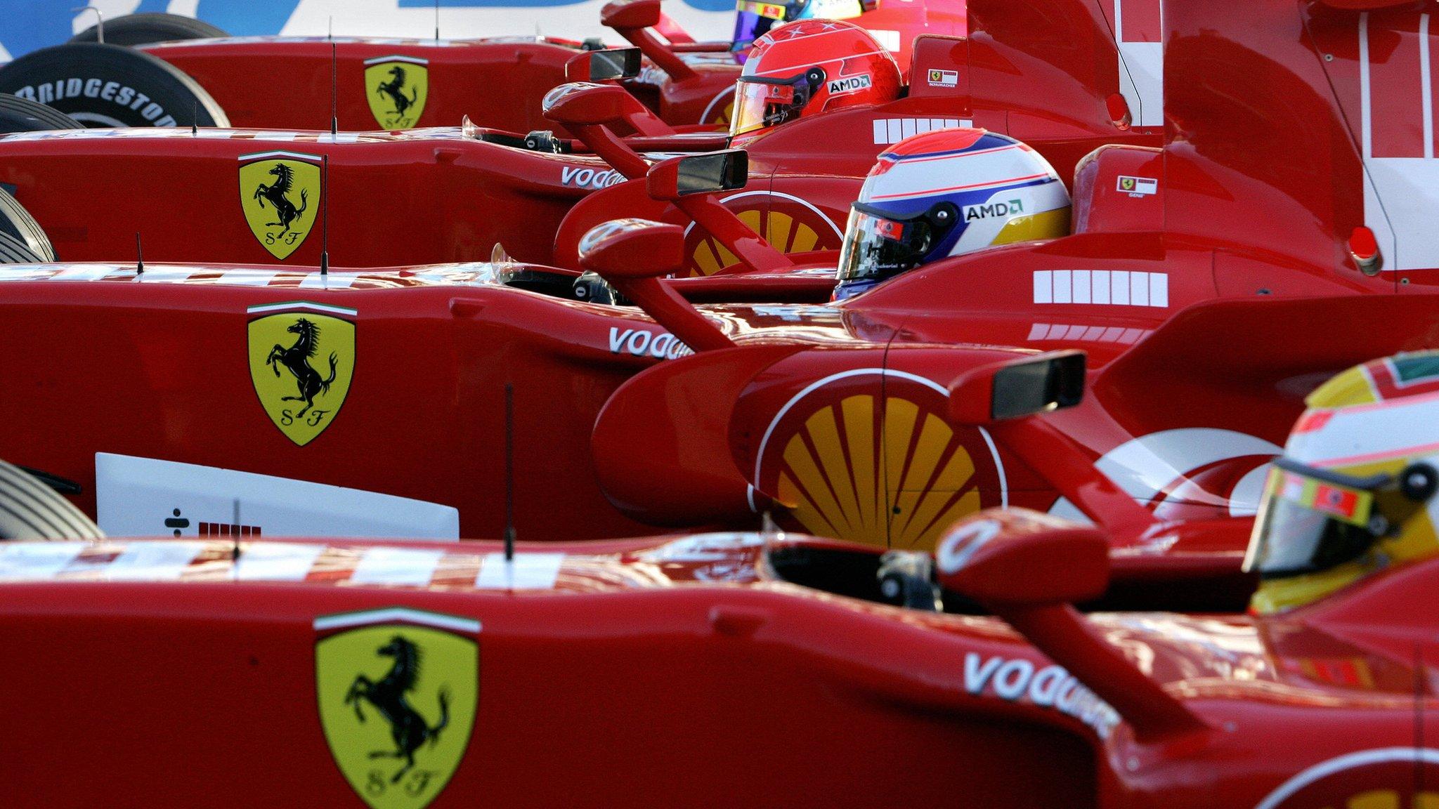 ferraris at monza in 2006