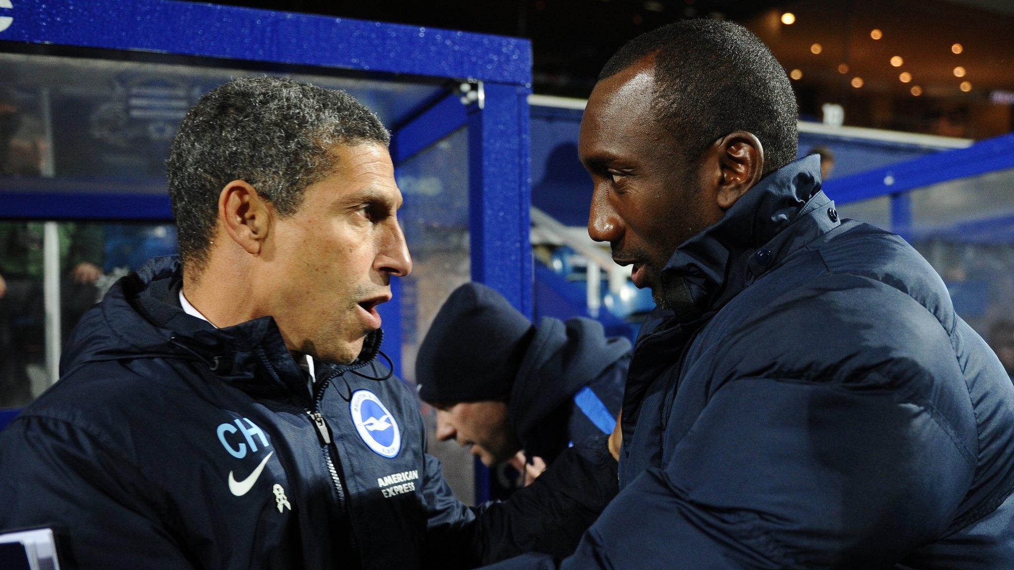 Chris Hughton and Jimmy Floyd Hasselbaink