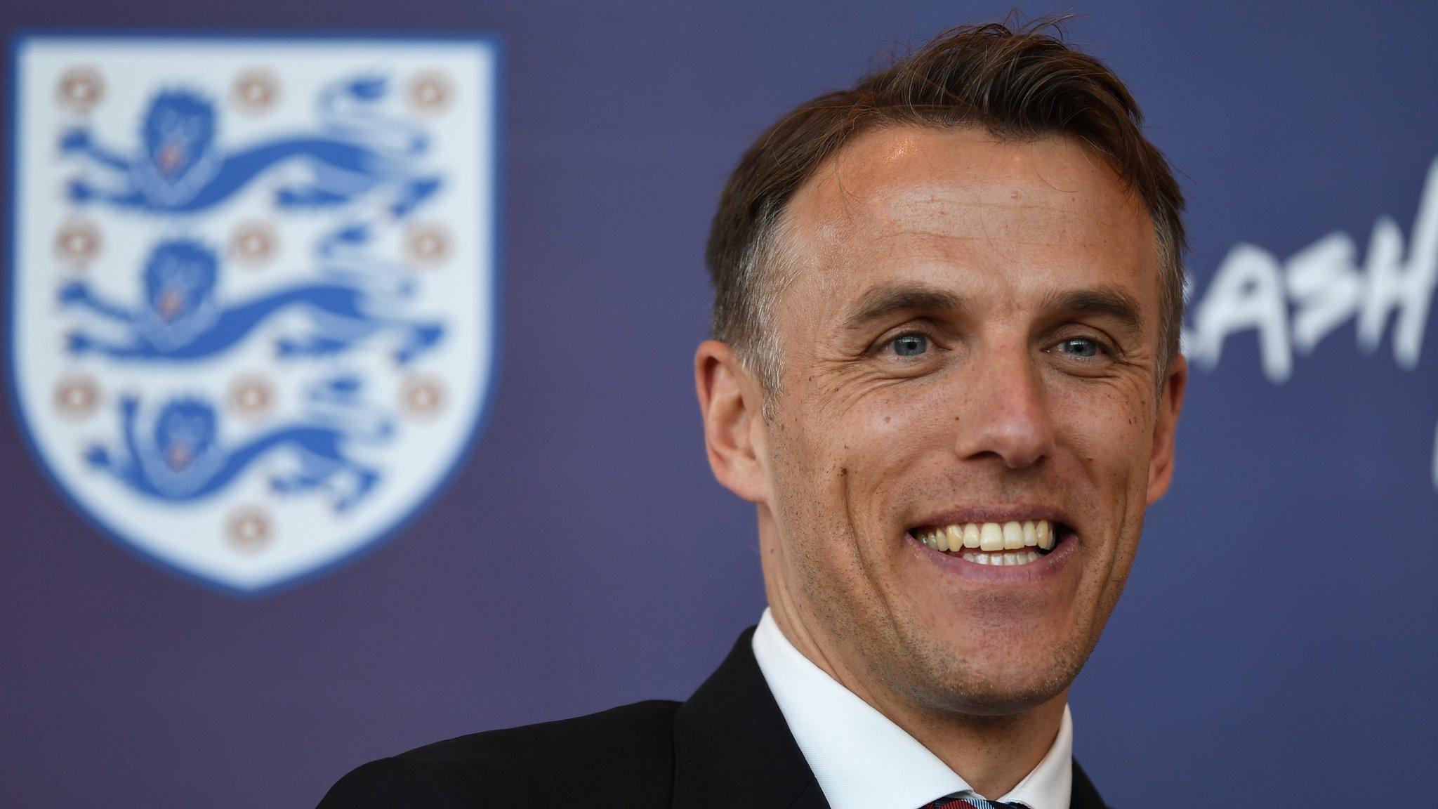 England women's head coach Phil Neville