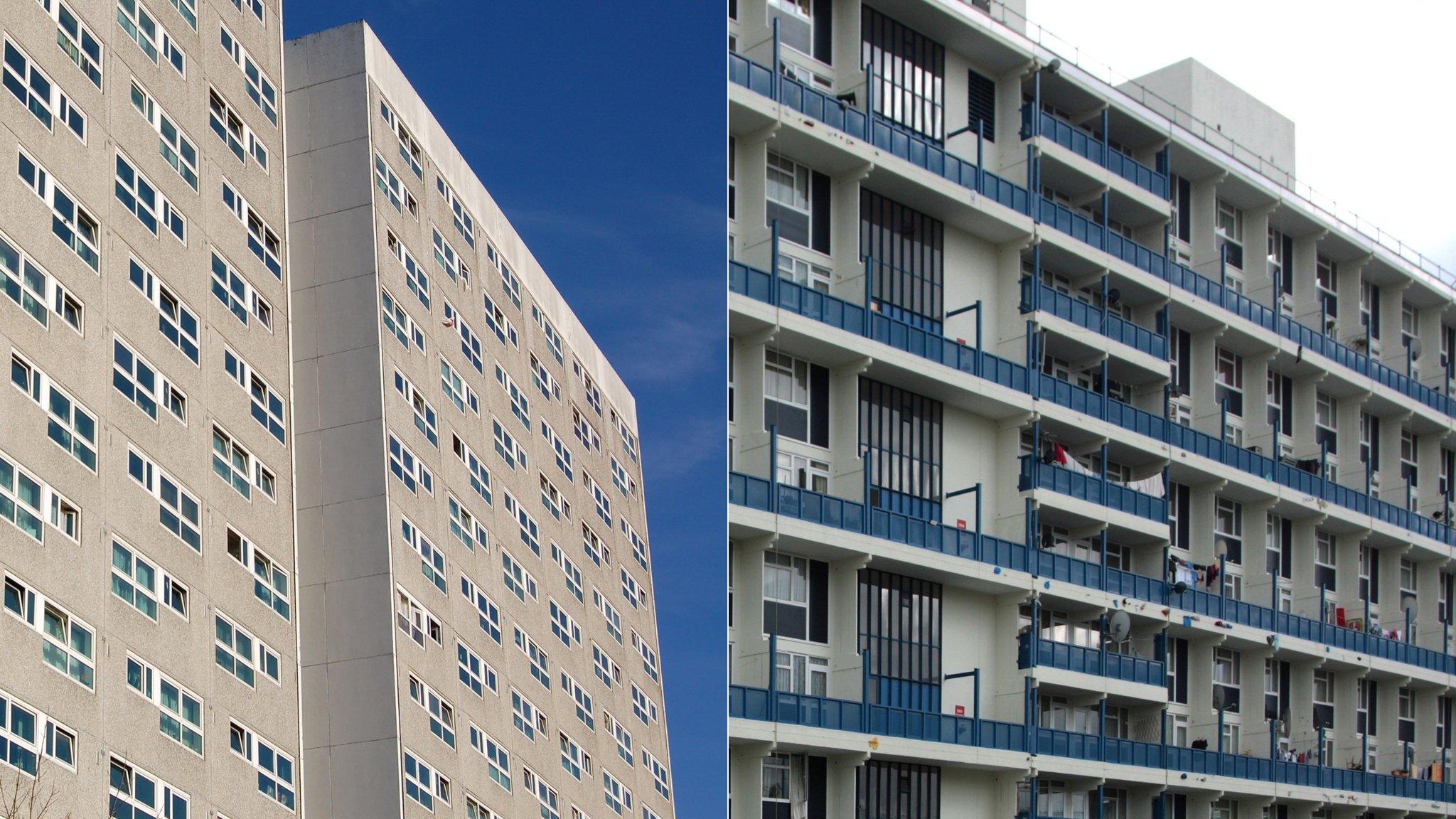 Council housing in London (library photographs)