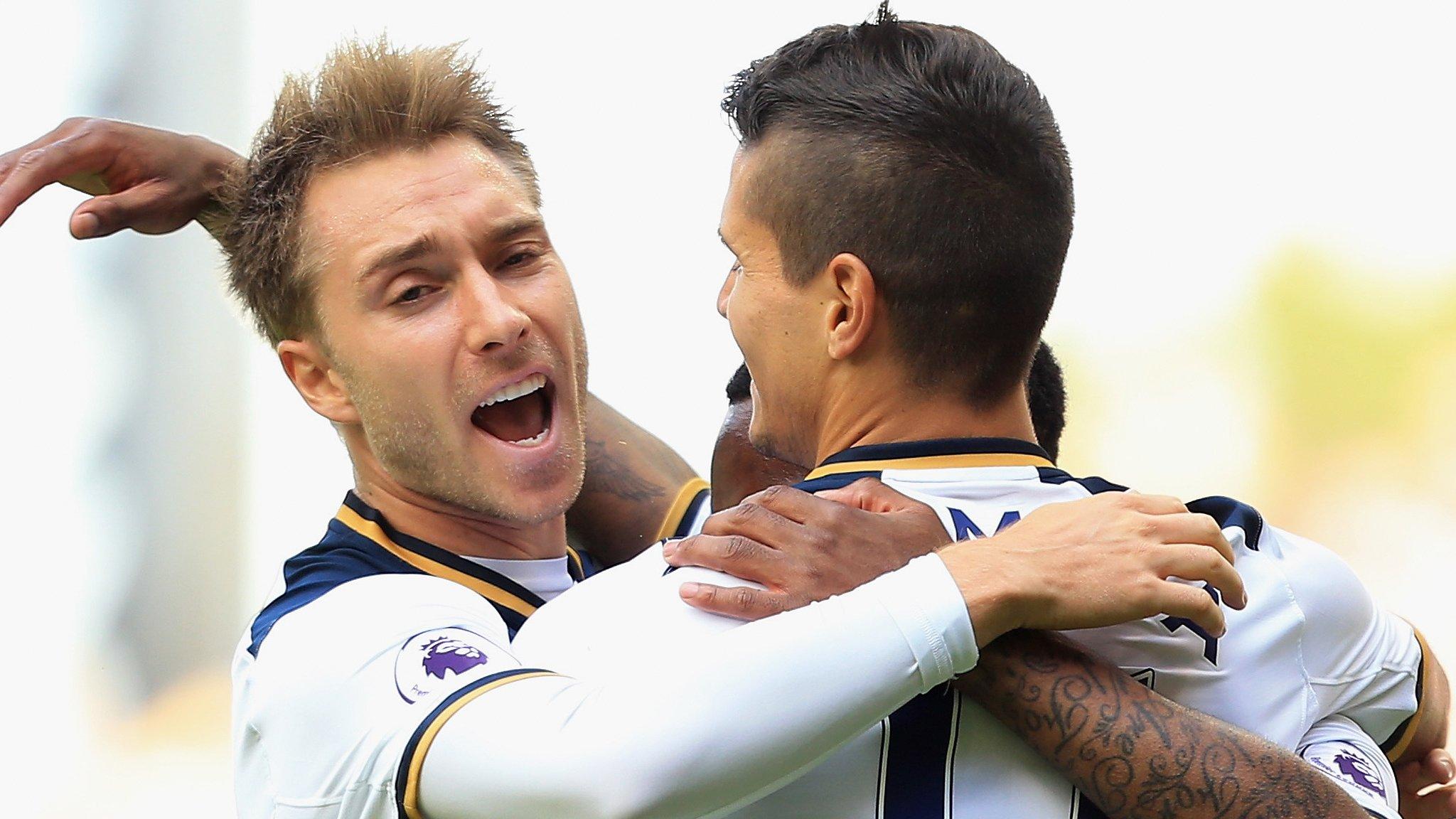 Tottenham celebrate