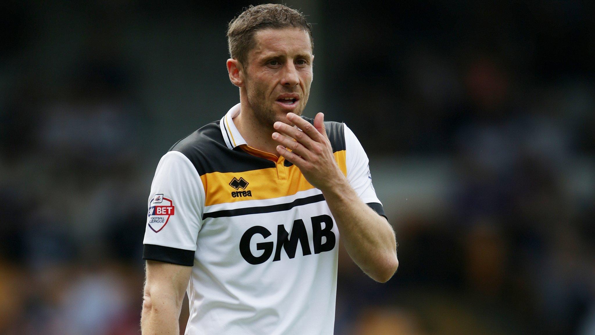 Port Vale midfielder Michael Brown