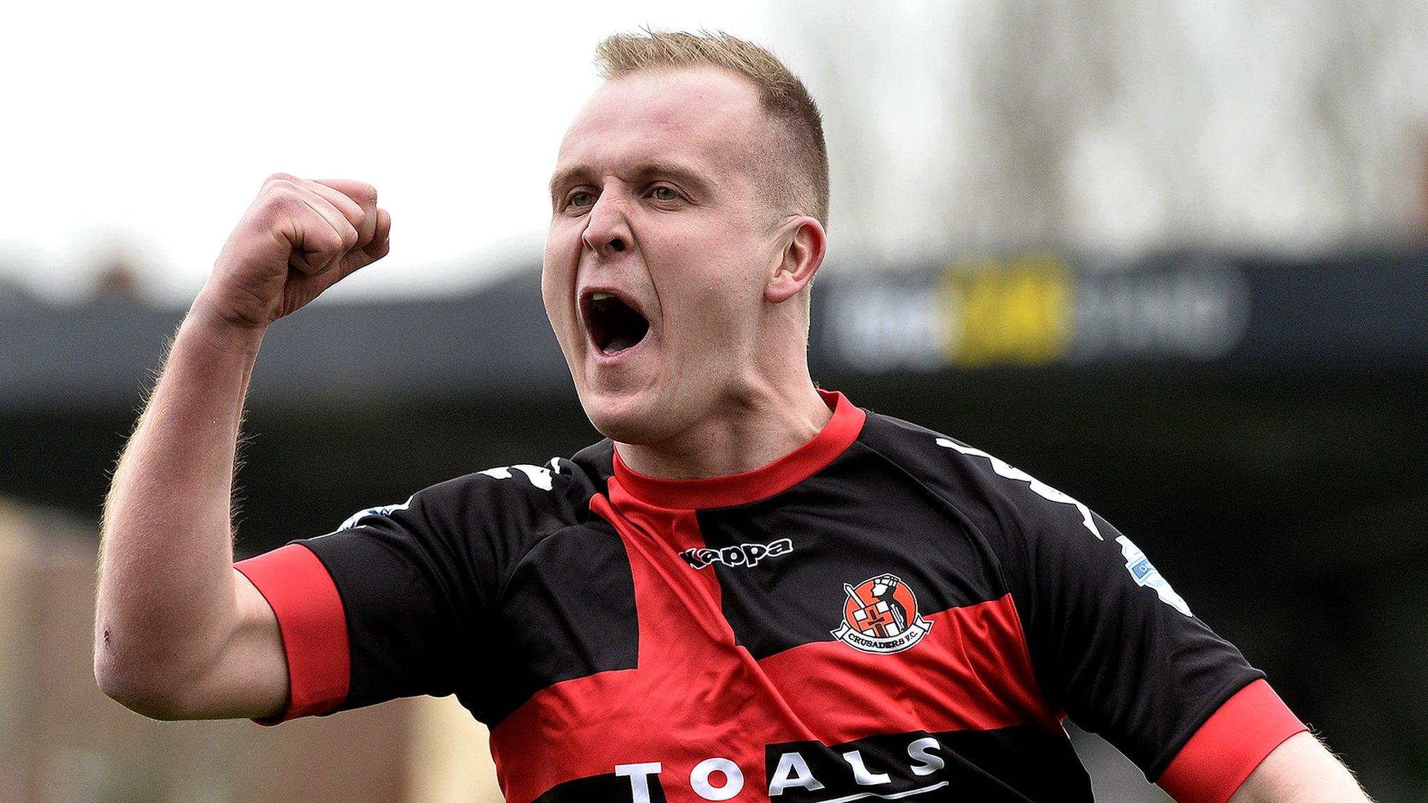 Jordan Owens scored twice for Crusaders