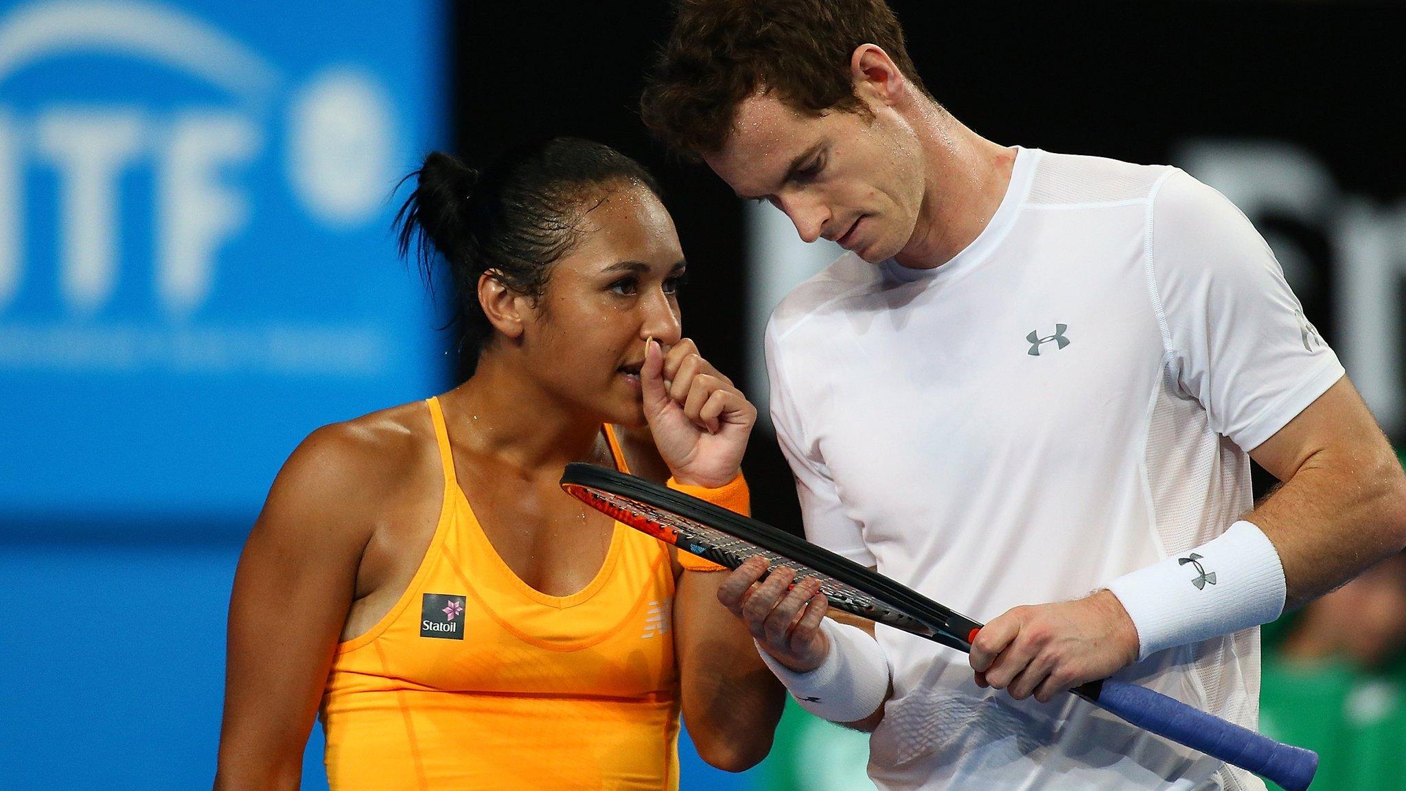 Heather Watson (left) Andy Murray (Right)