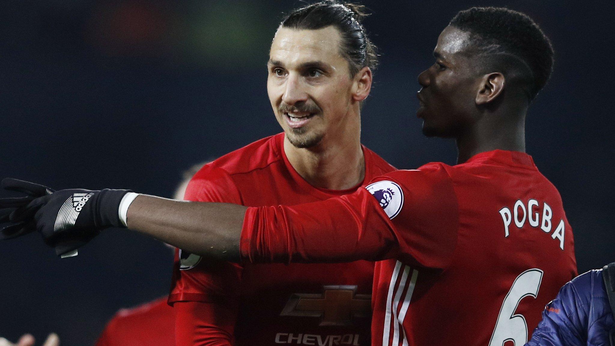 Zlatan Ibrahimovic and Paul Pogba