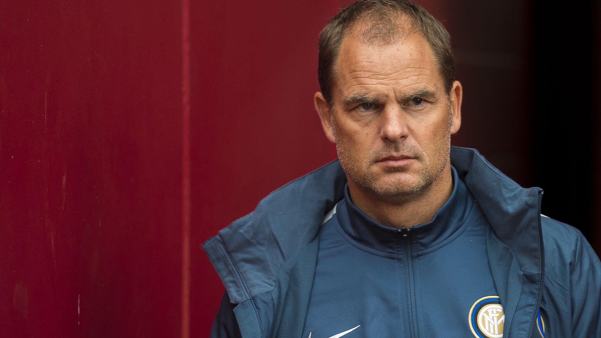 Frank De Boer was manager of Inter Milan