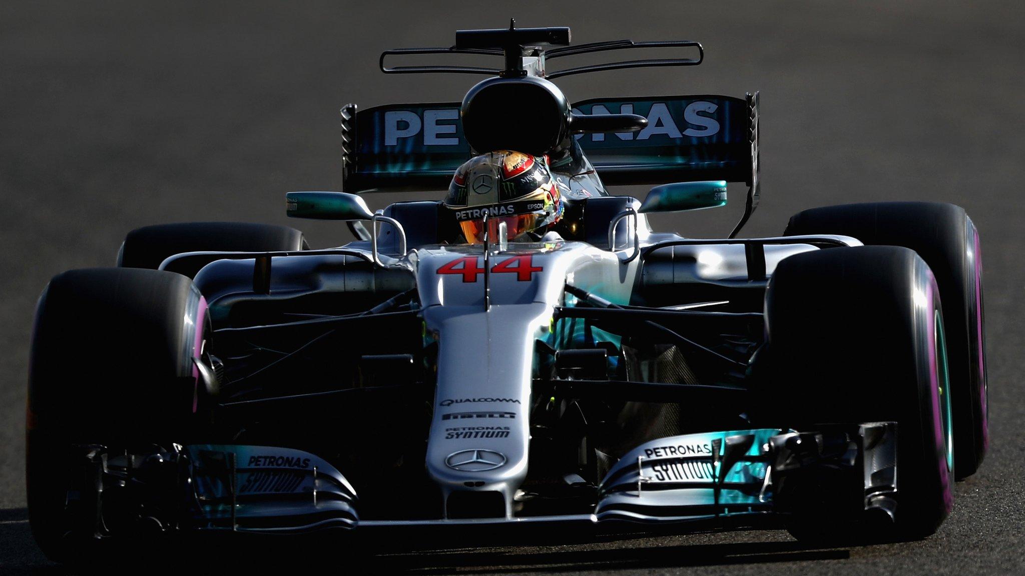 Lewis Hamilton in action at the Abu Dhabi Grand Prix