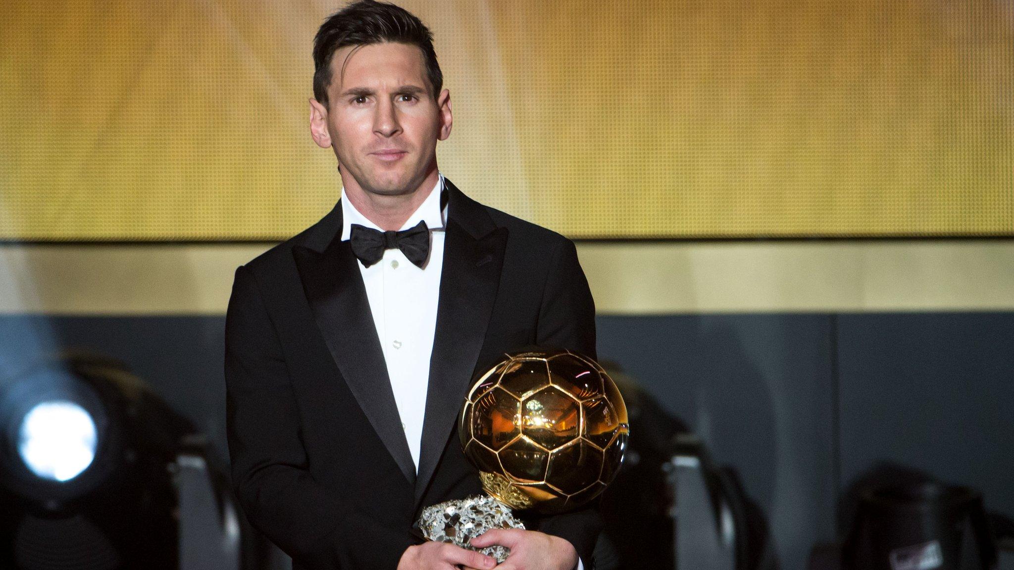 Lionel Messi has won the FIFA Ballon d'Or award