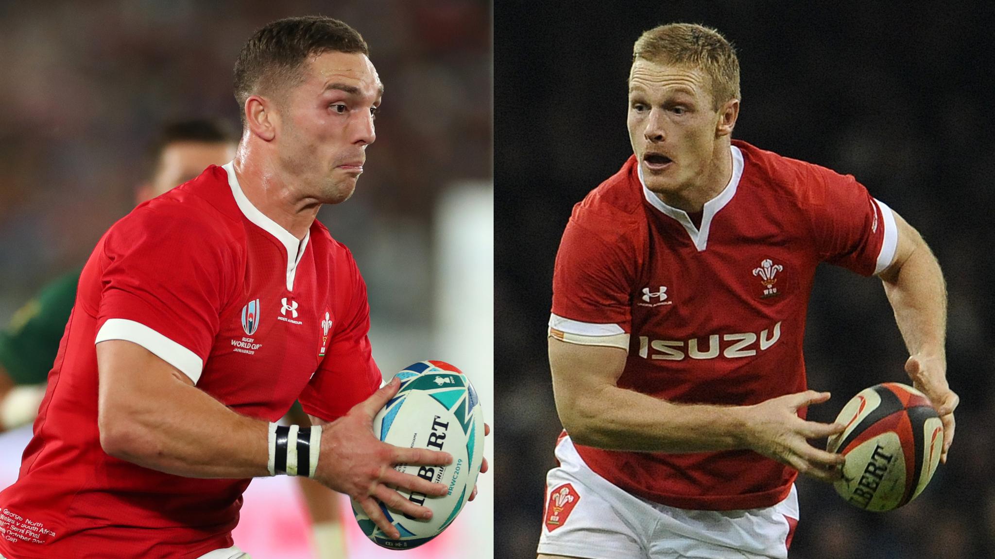 George North and Johnny McNicholl