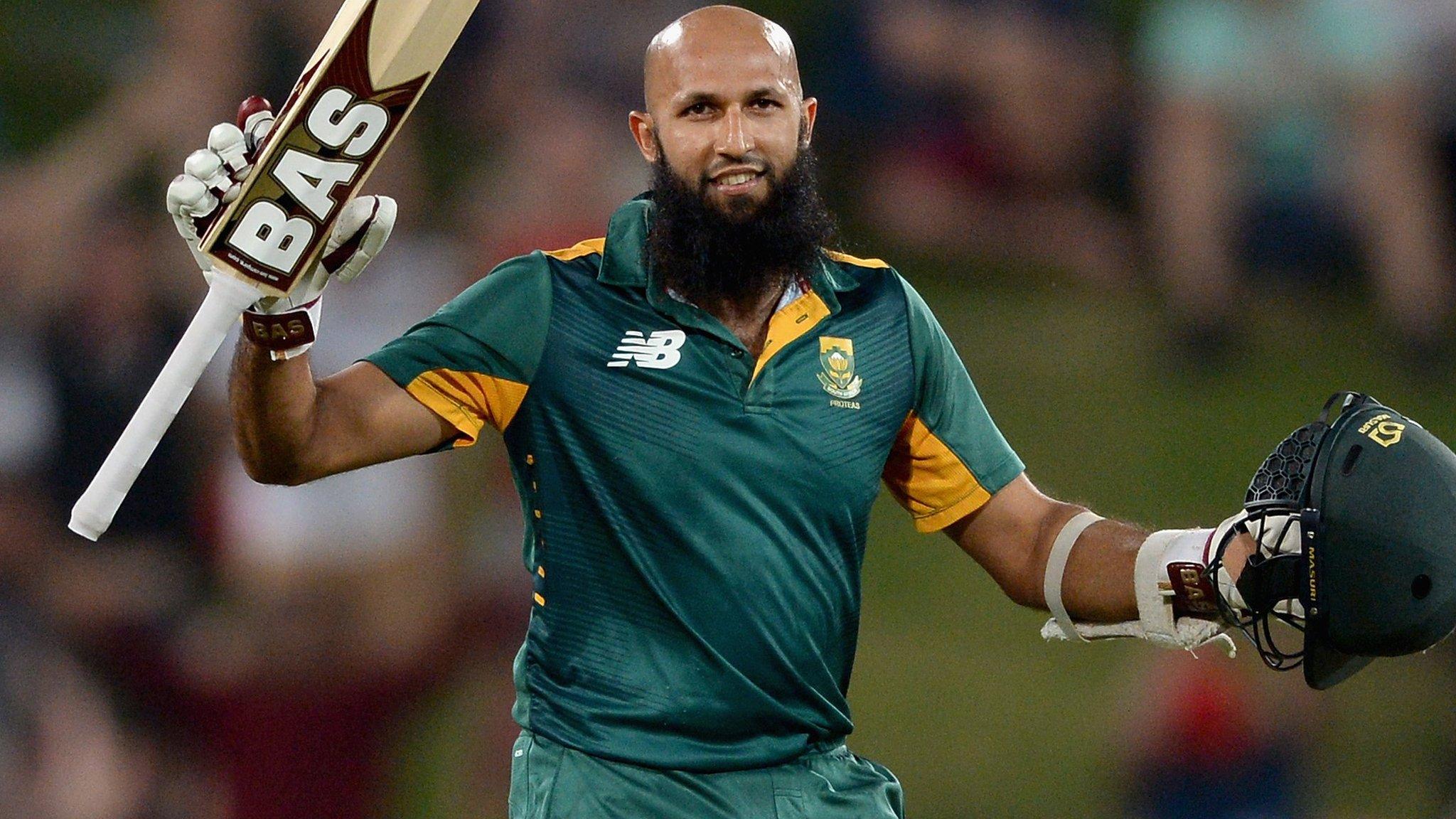 Hashim Amla celebrates