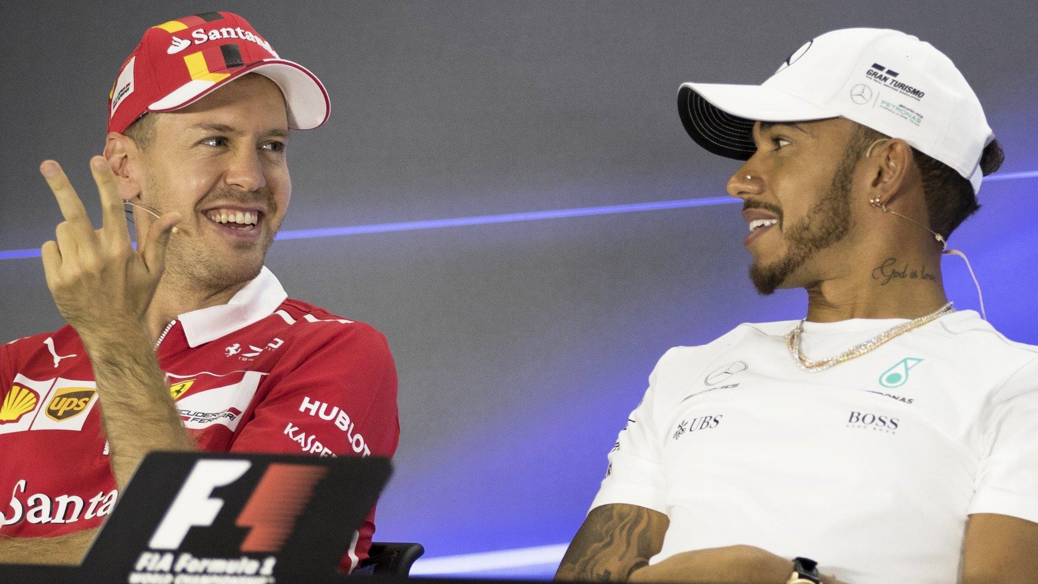 Sebastian Vettel and Lewis Hamilton