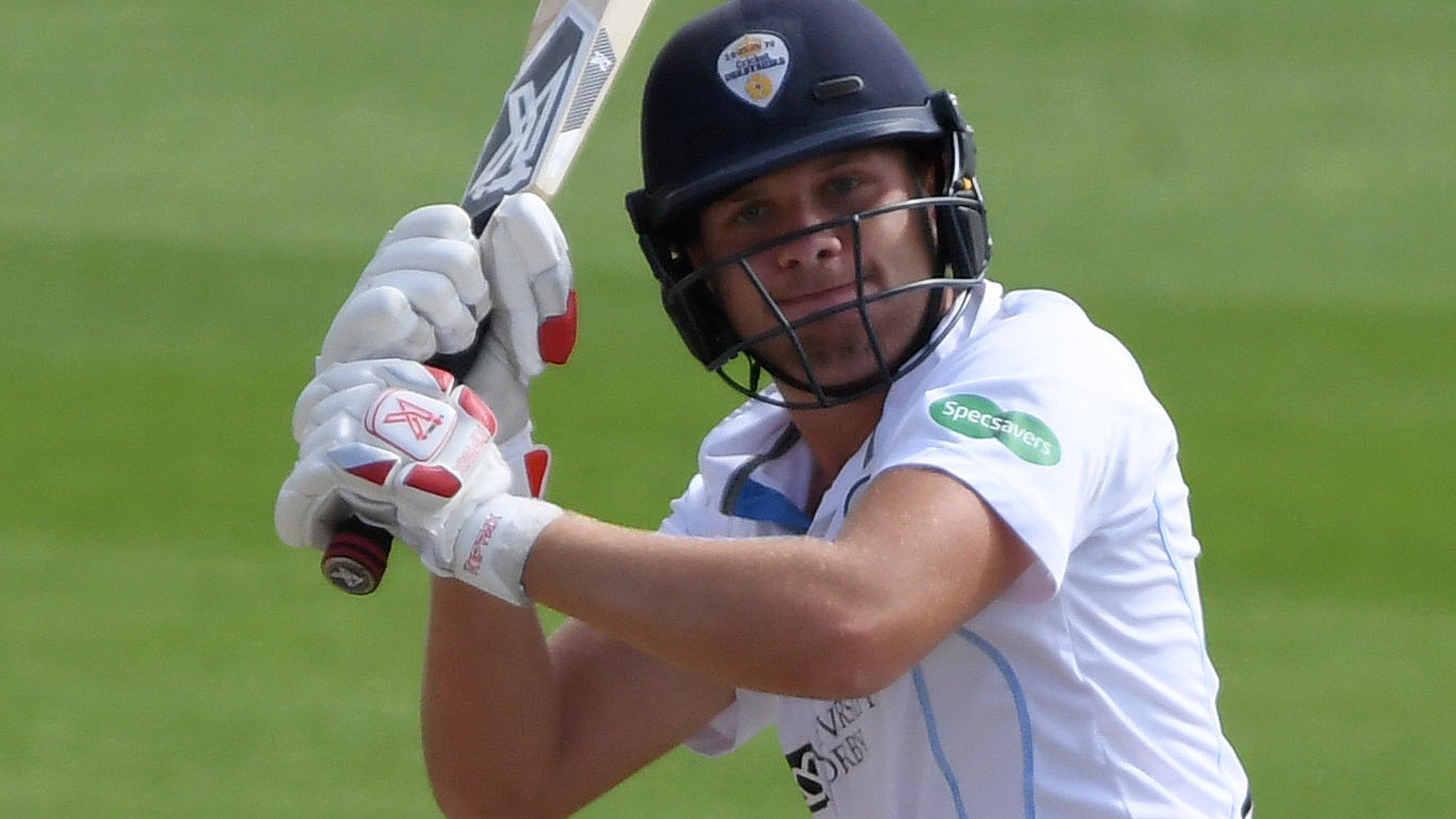 Matthew Critchley in action for Derbyshire