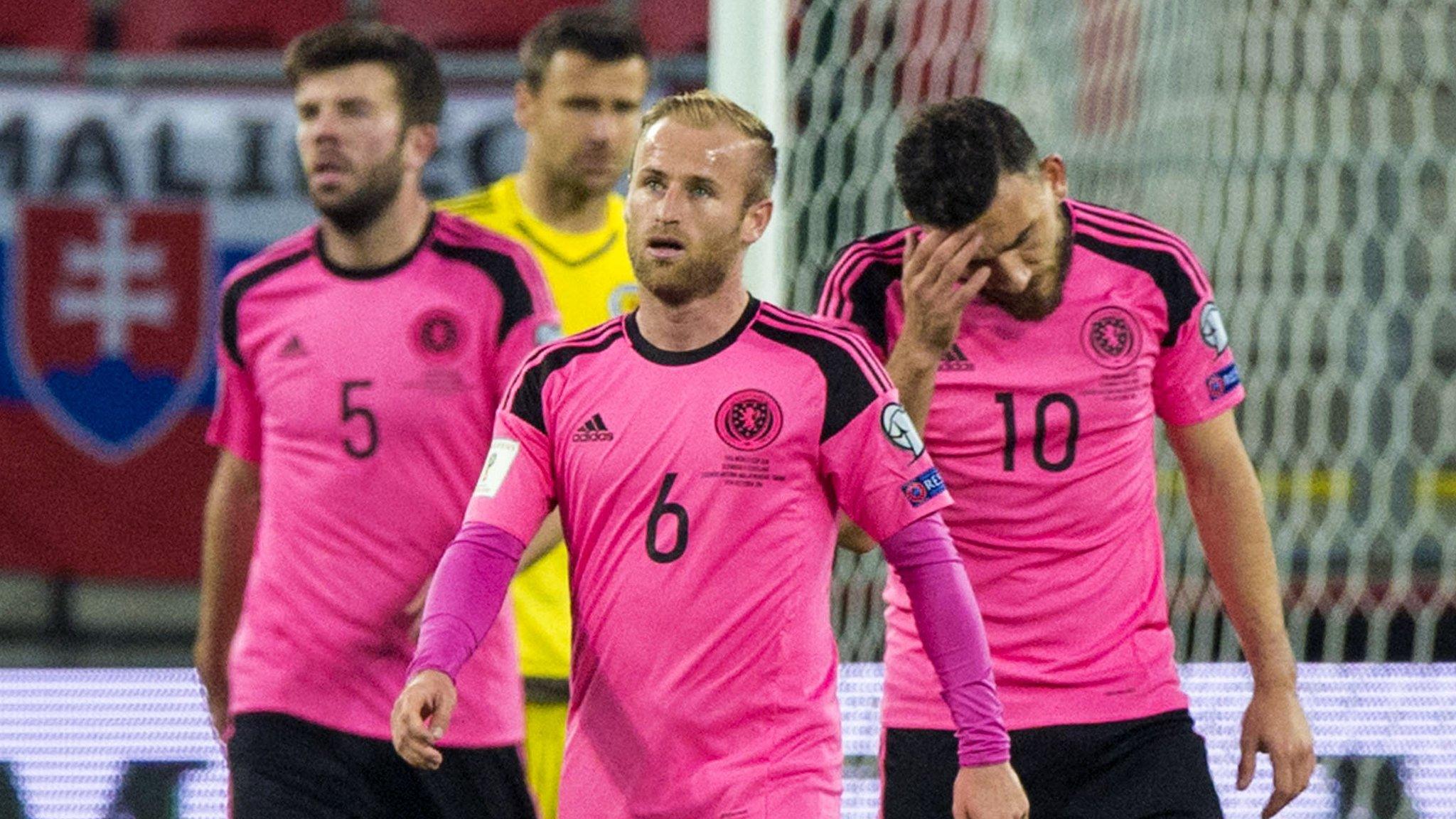 Scotland lost 3-0 to Slovakia