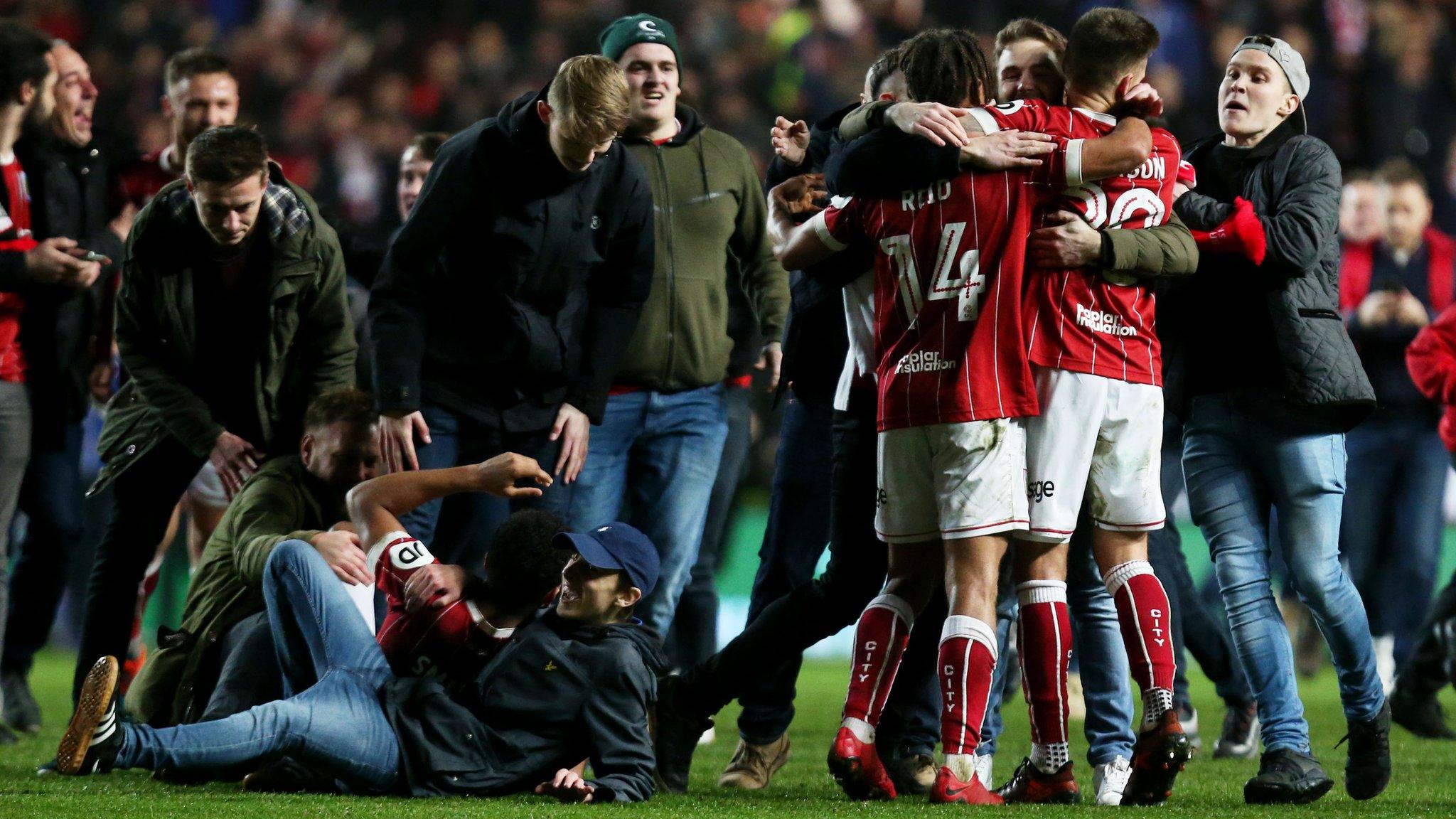 Bristol City pitch invasion