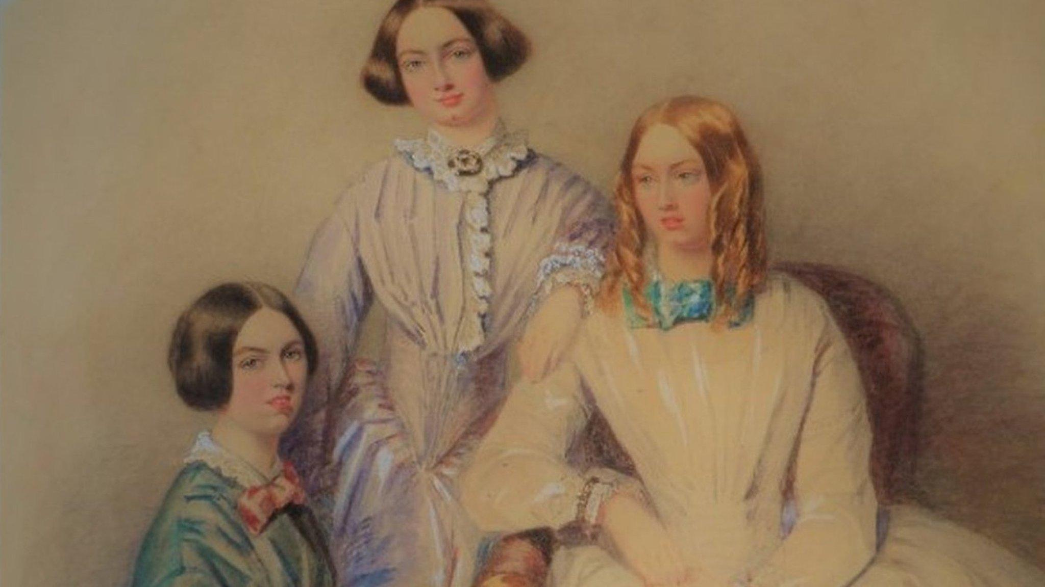Picture which is thought to be previously unknown portrait of the Bronte sisters