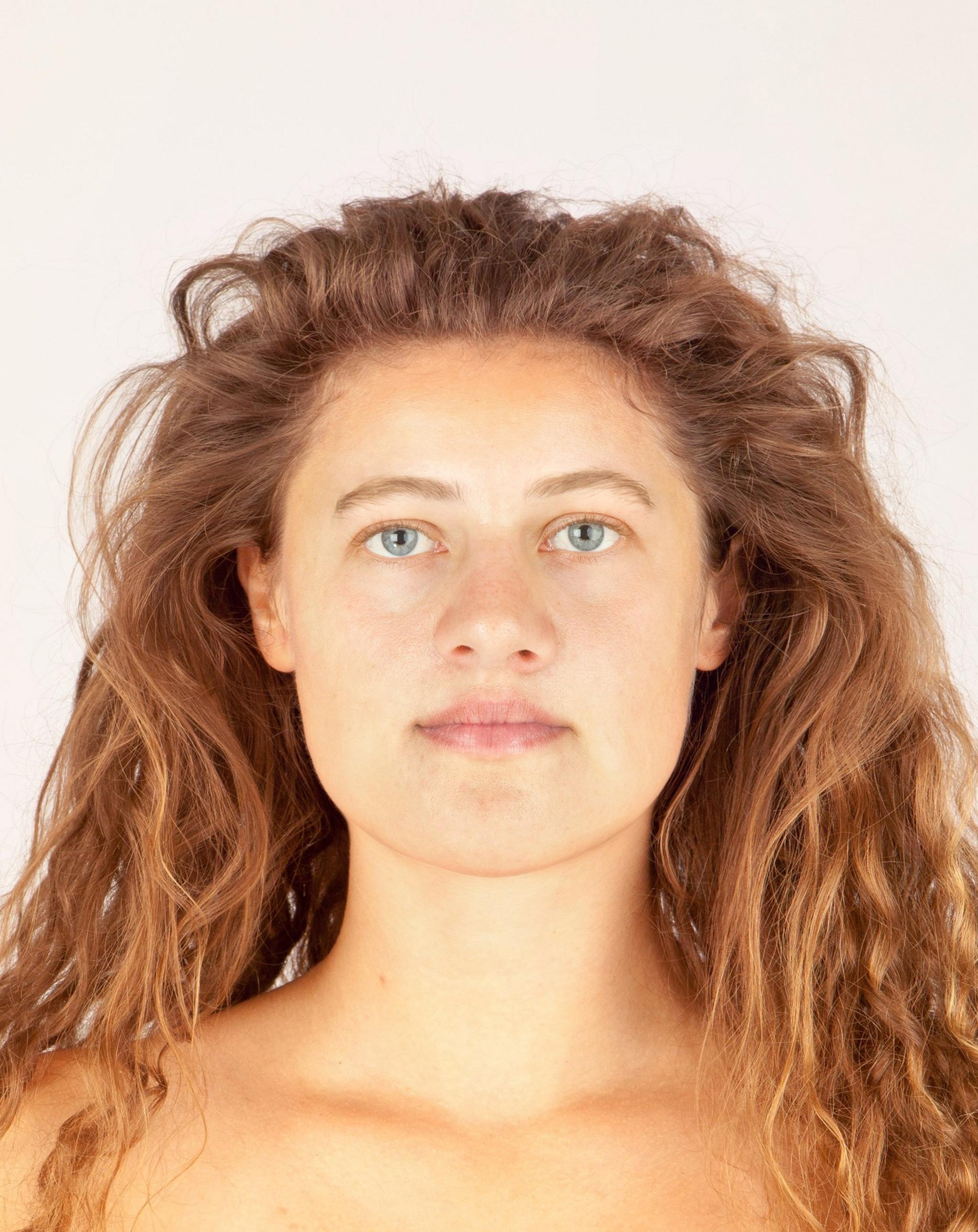 Facial reconstruction of Bronze Age woman Ava