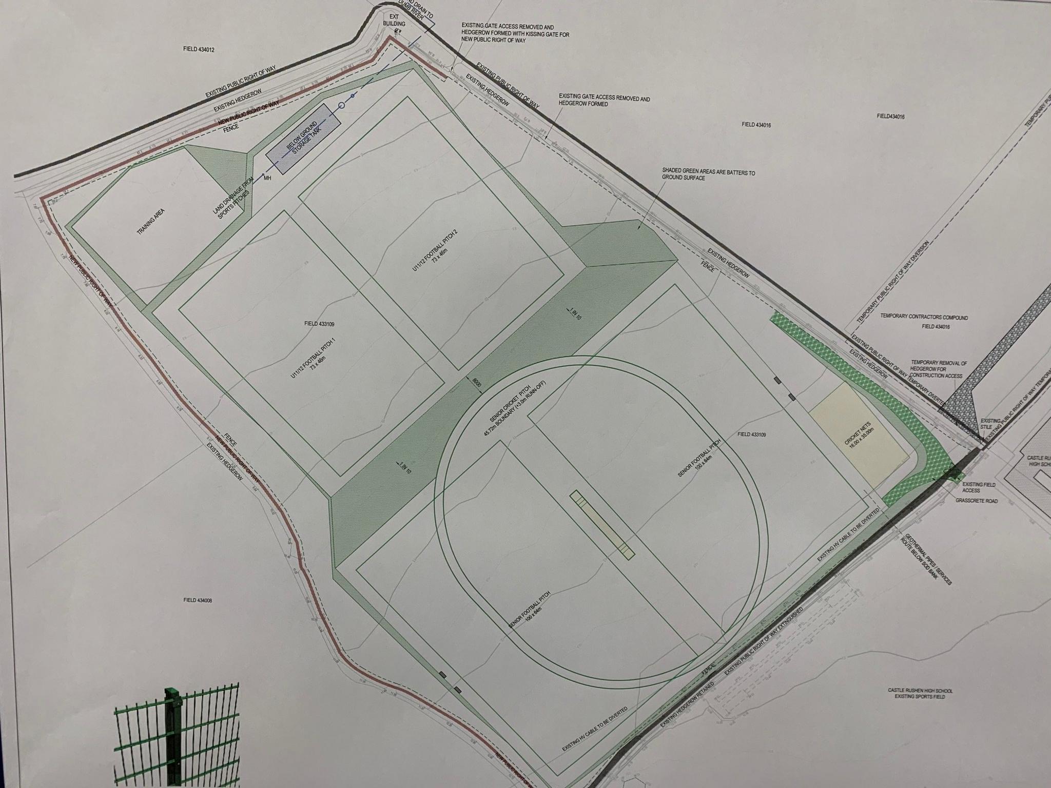 Plans for the first phase of the Castle Rushen High School project