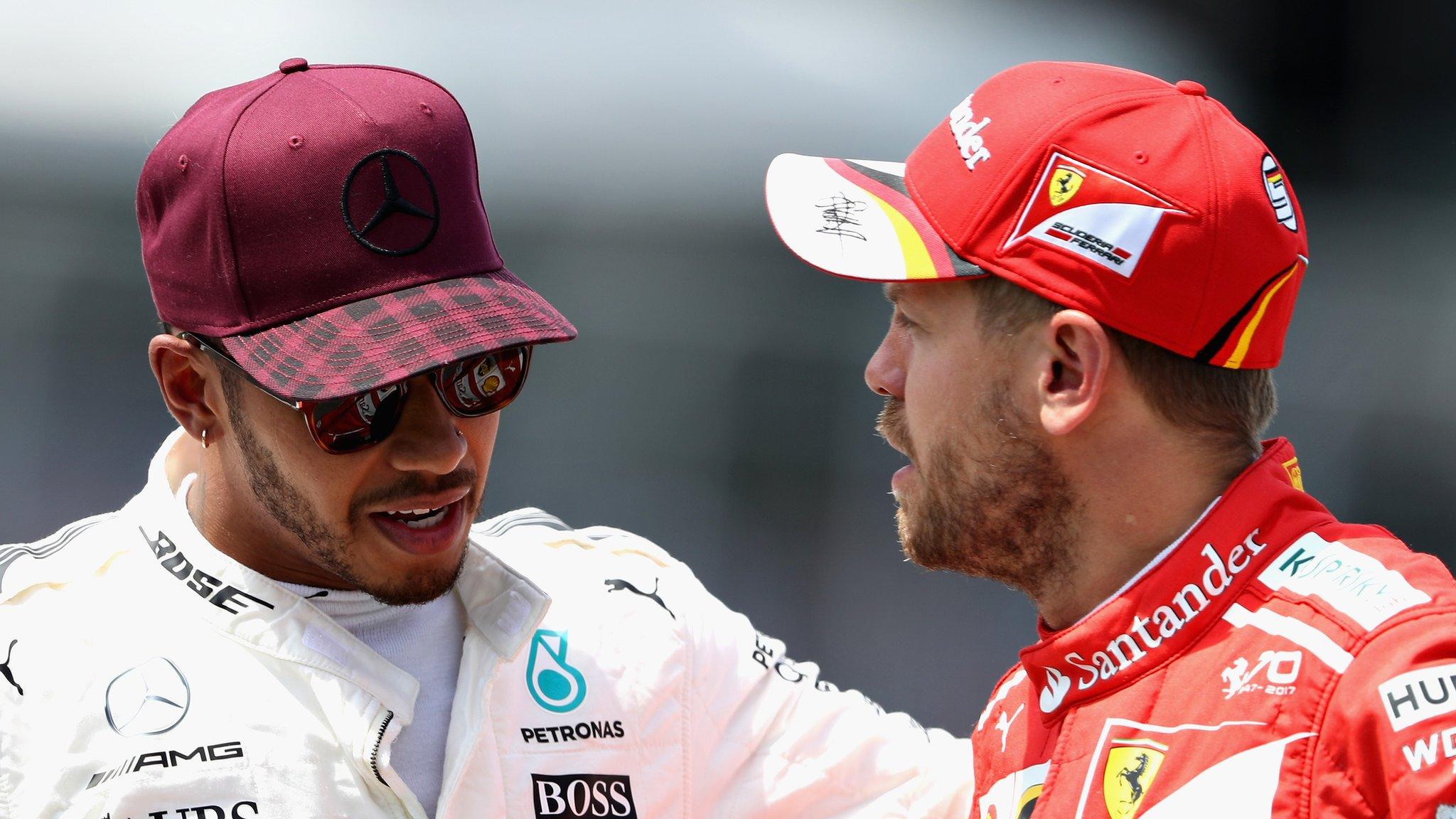 Lewis Hamilton and Sebastian Vettel