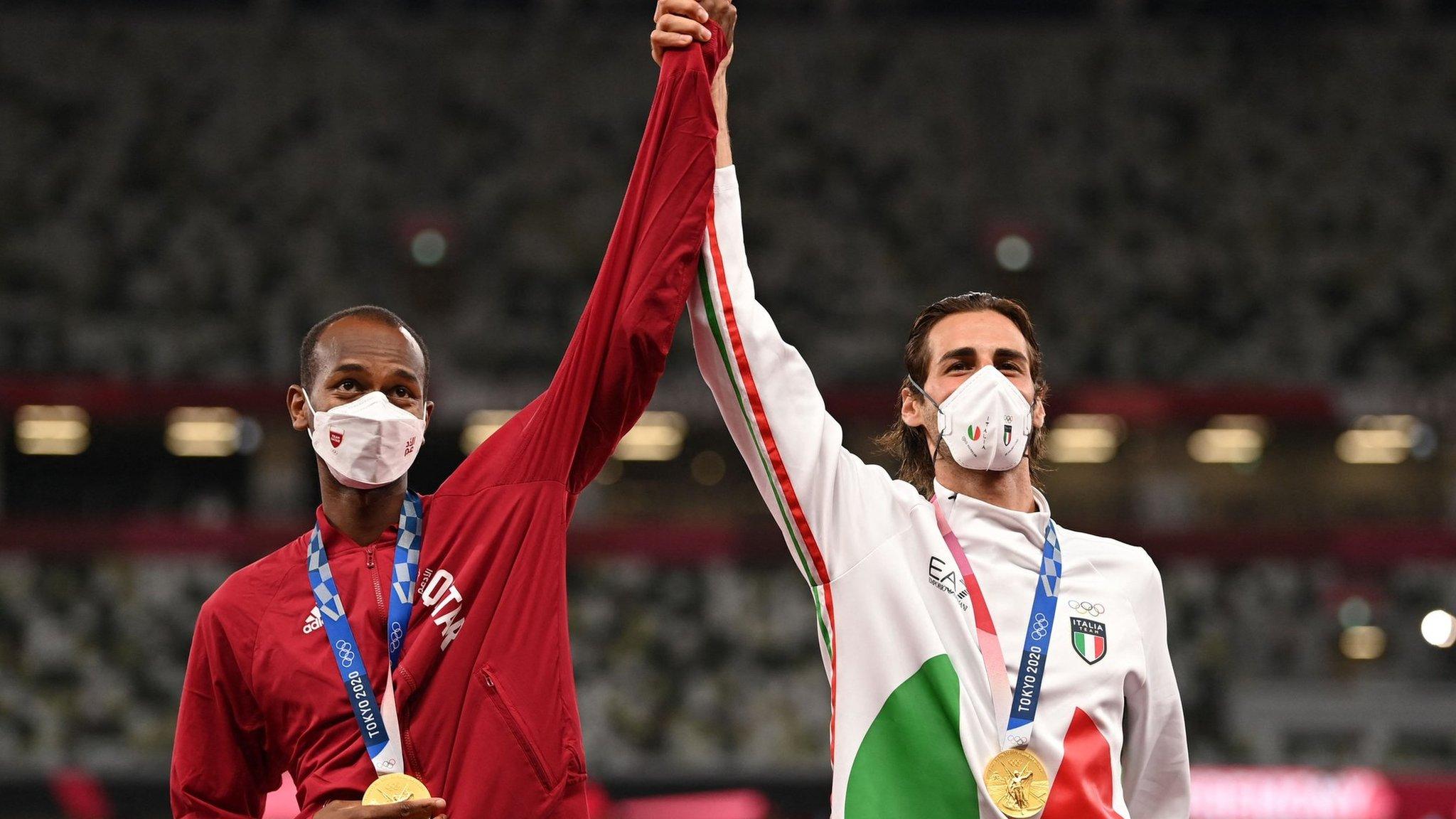 Gianmarco Tamberi and Mutaz Essa Barshim