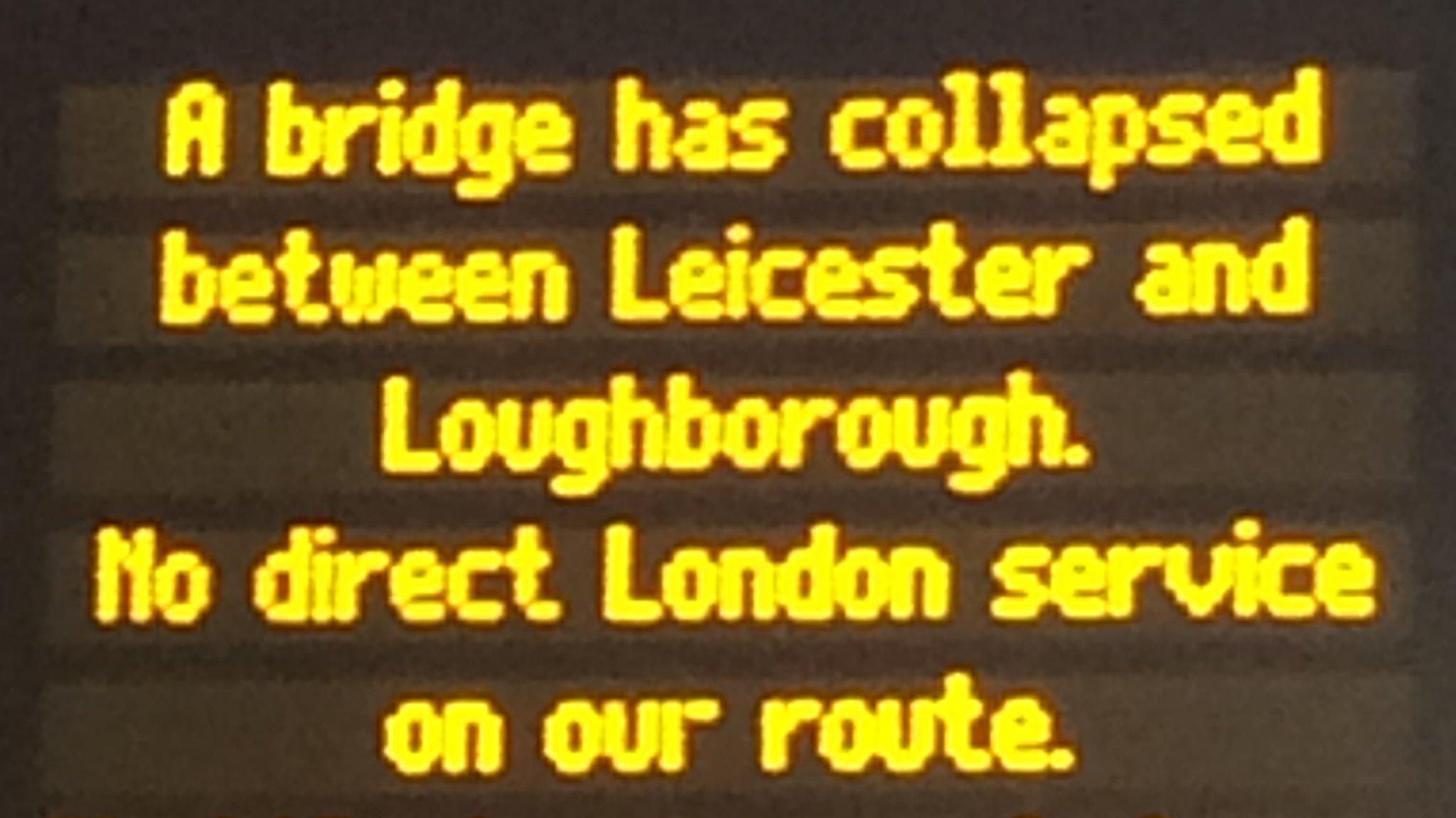 Train delay sign