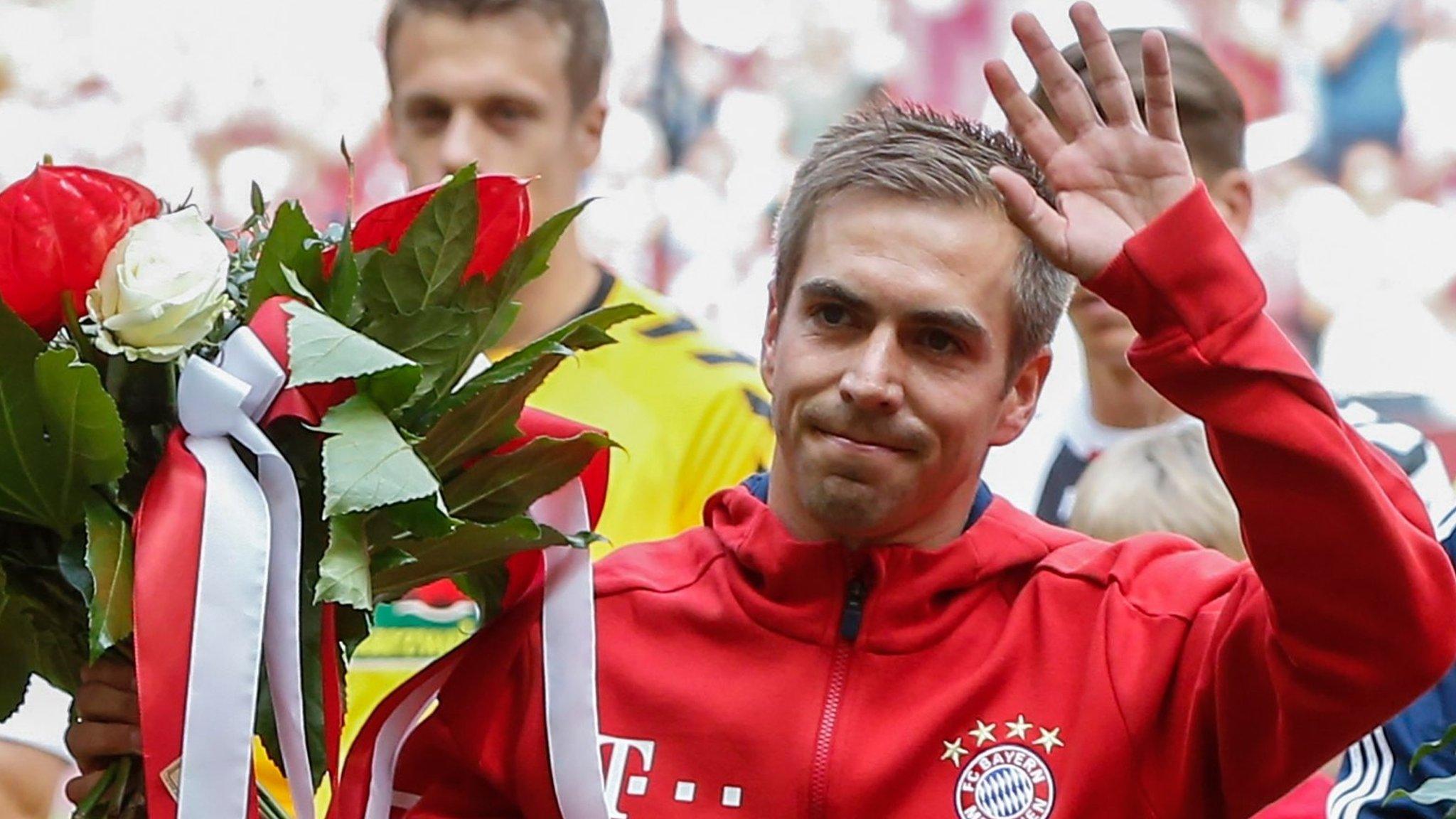 Bayern Munich captain Philipp Lahm and midfielder Xabi Alonso