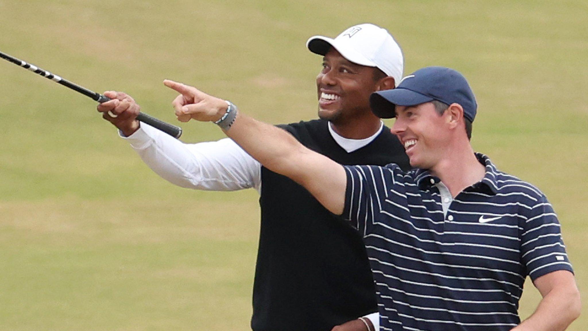 Tiger Woods and Rory McIlroy