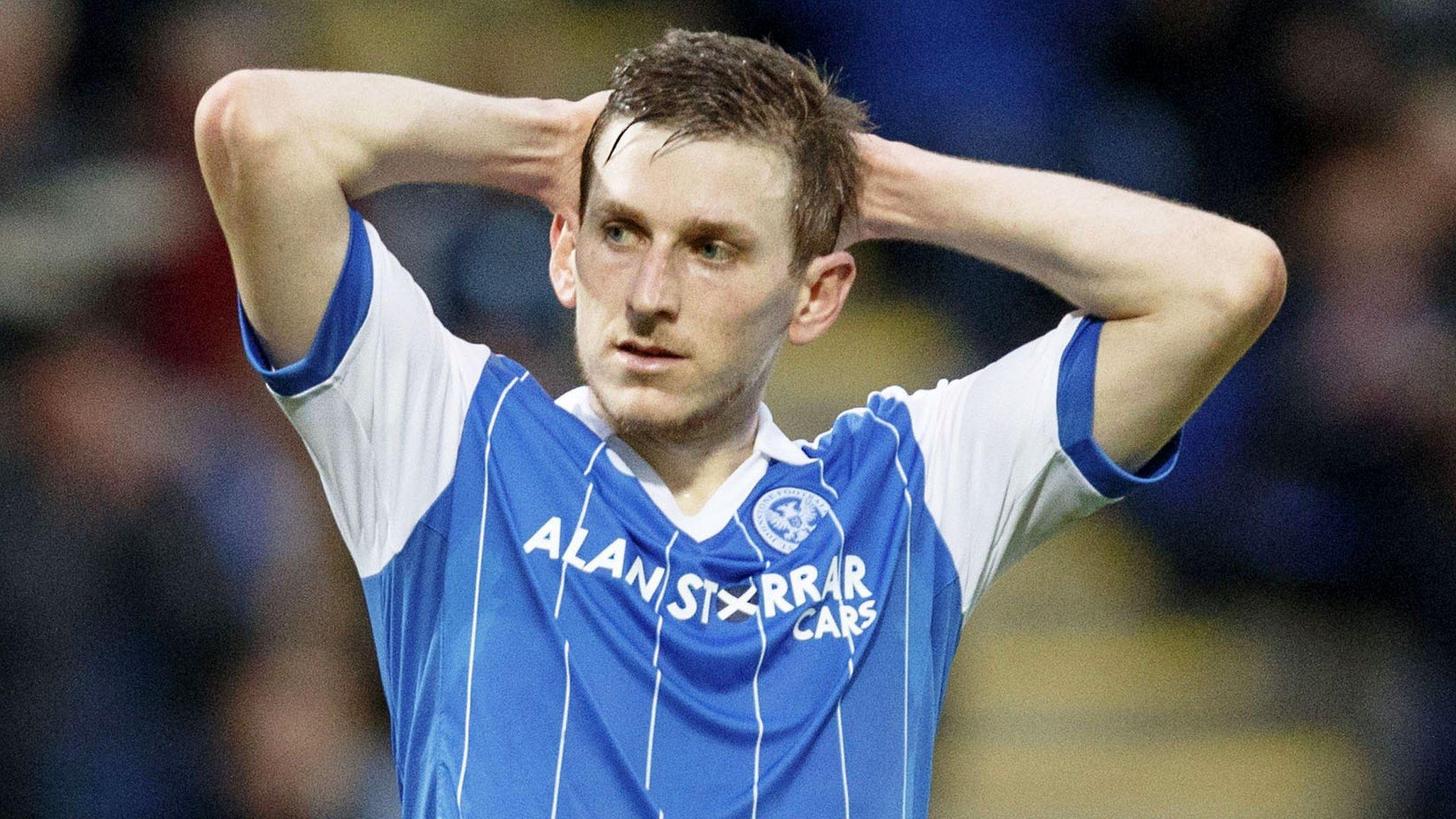 Blair Alston looks forlorn after St Johnstone's defeat