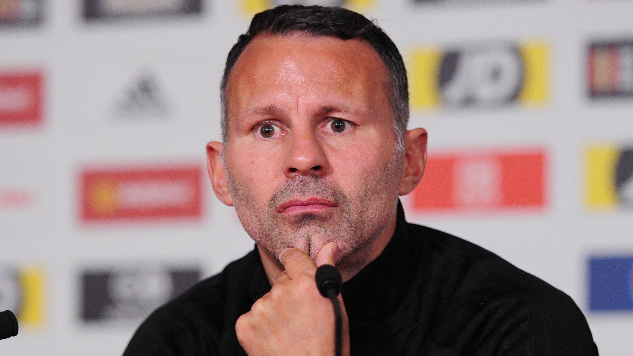 Ryan Giggs at a Wales media conference