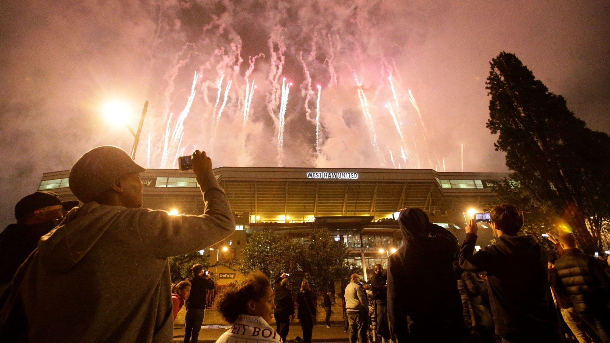 West Ham fireworks
