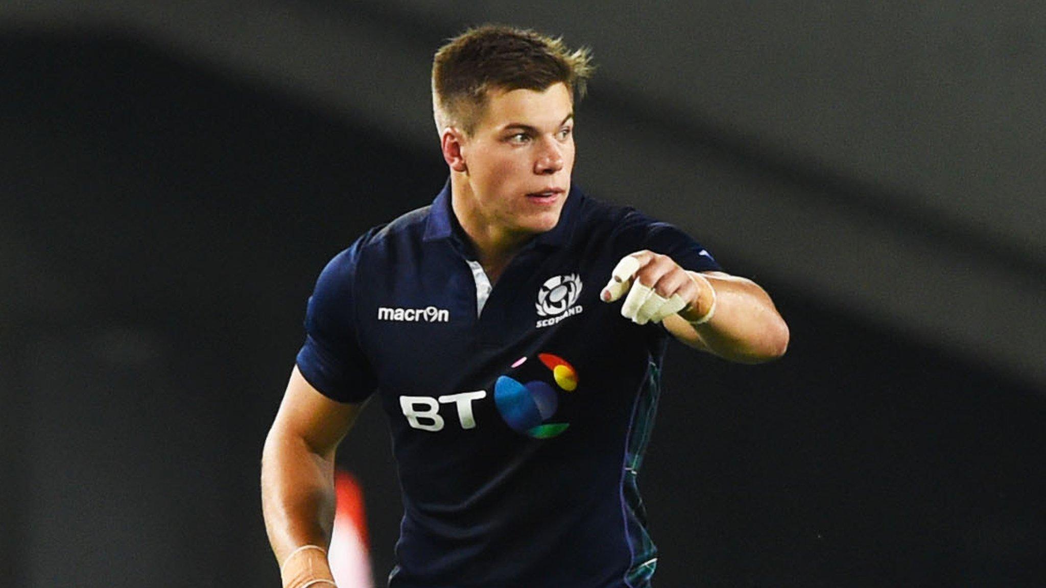 Huw Jones enjoyed his first taste of action for Scotland