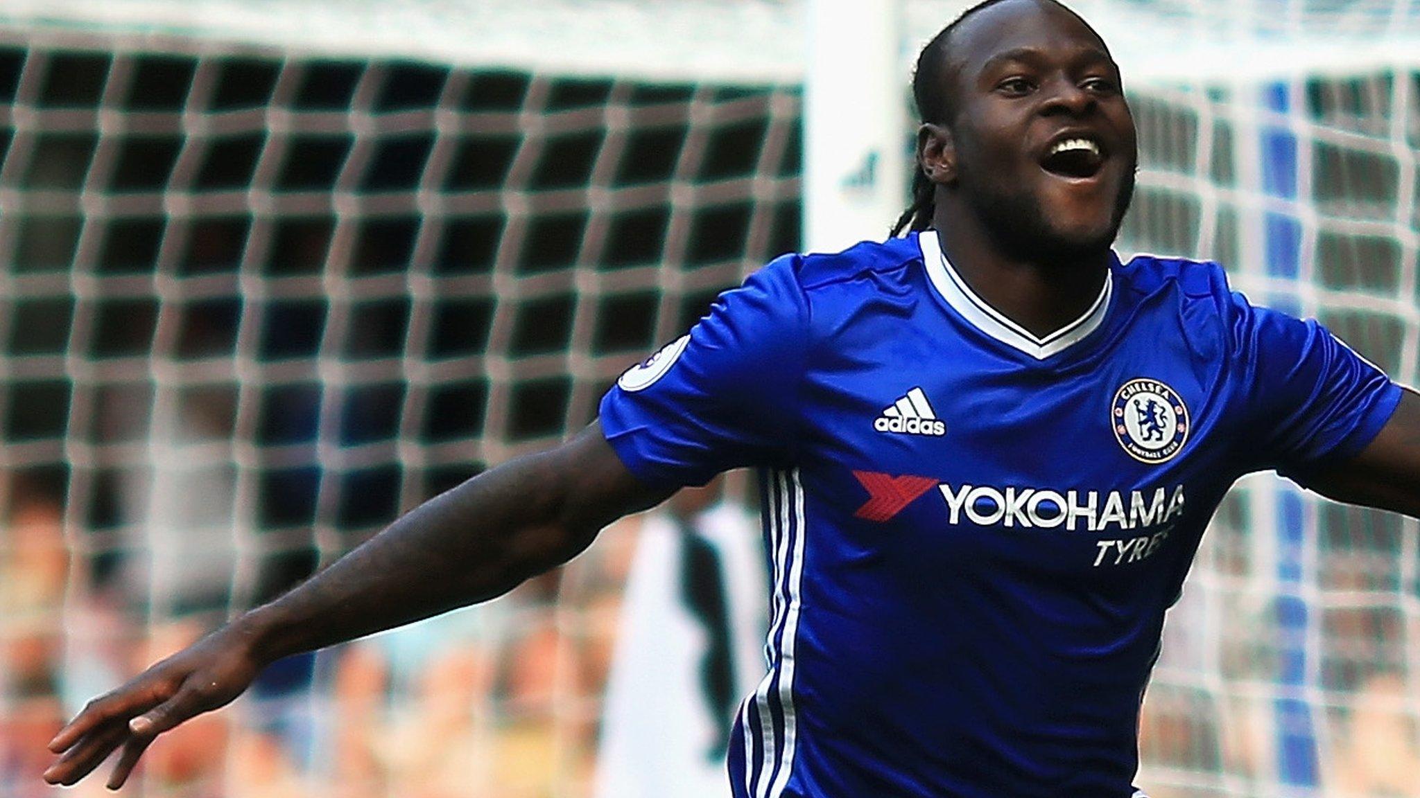 Victor Moses celebrates