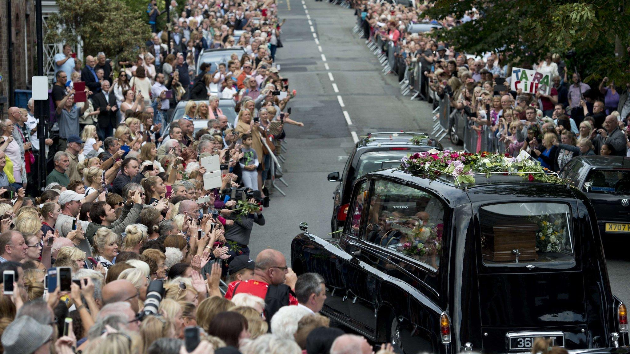 Cilla Black funeral cortege