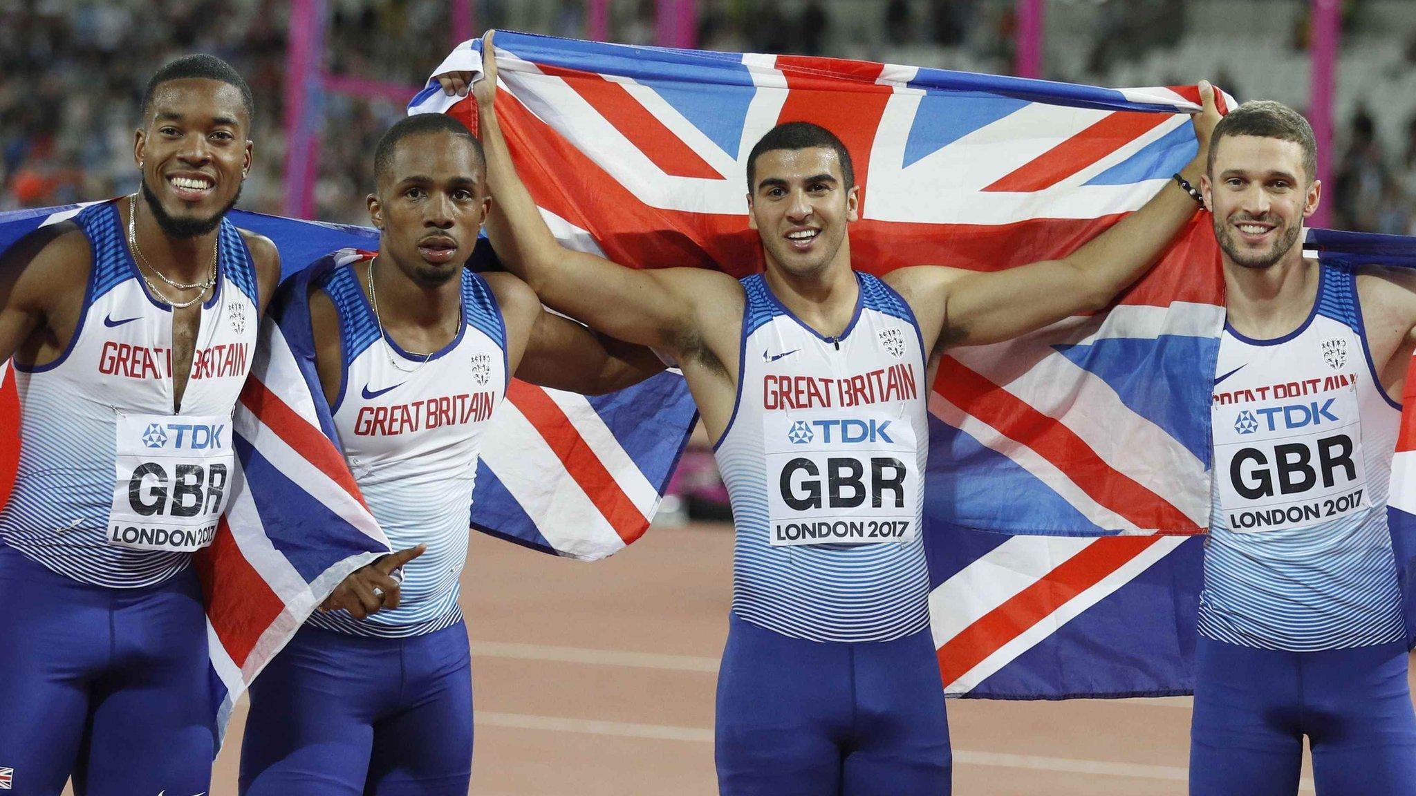 Britain's 4x100m relay team