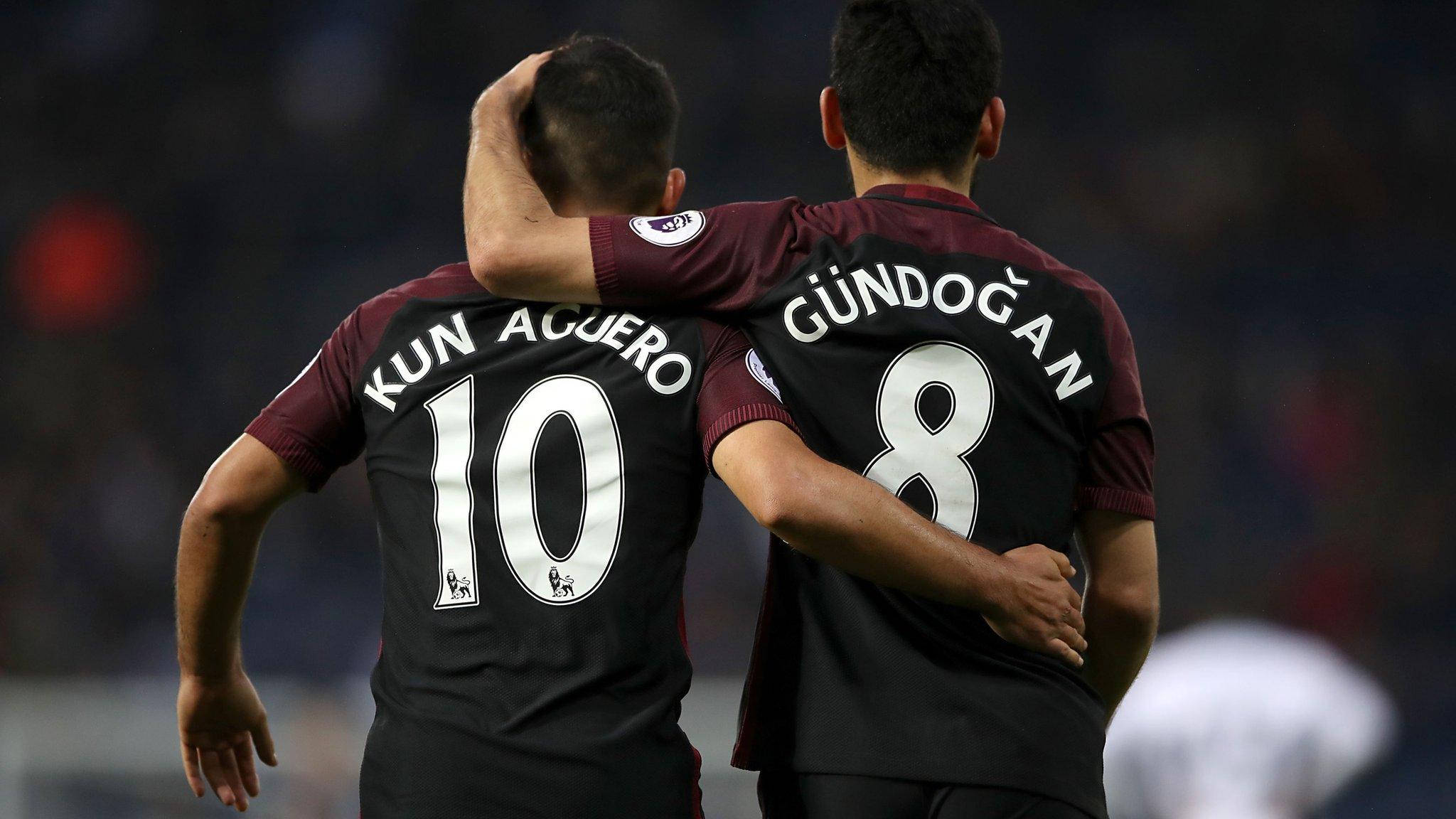 Ilkay Gundogan and Sergio Aguero