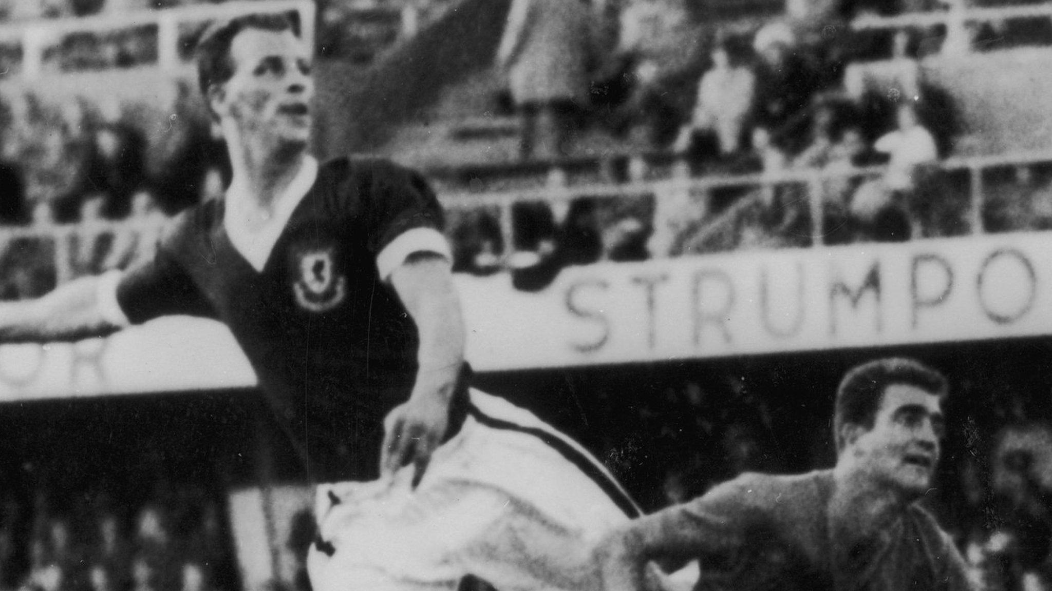 John Charles in action against Mexico