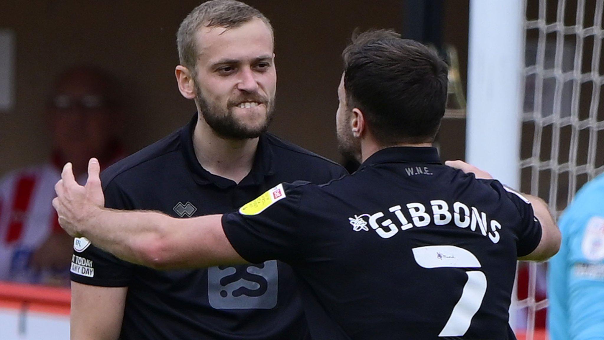 James Wilson celebrates