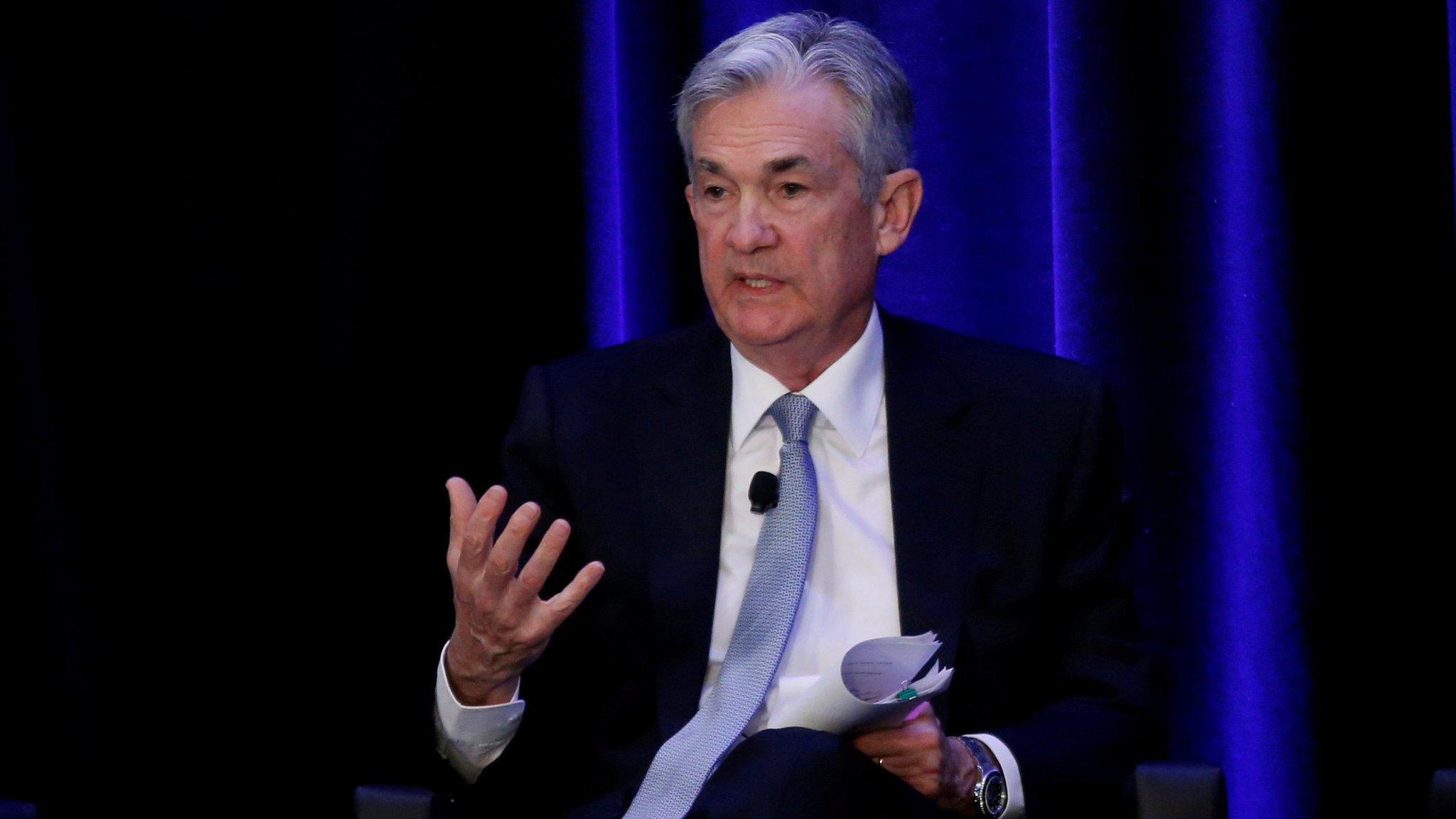 U.S. Federal Reserve Chairman Jerome Powell speaks at the American Economic Association/Allied Social Science Association (ASSA) 2019 meeting in Atlanta, Georgia, U.S., January 4, 2019.