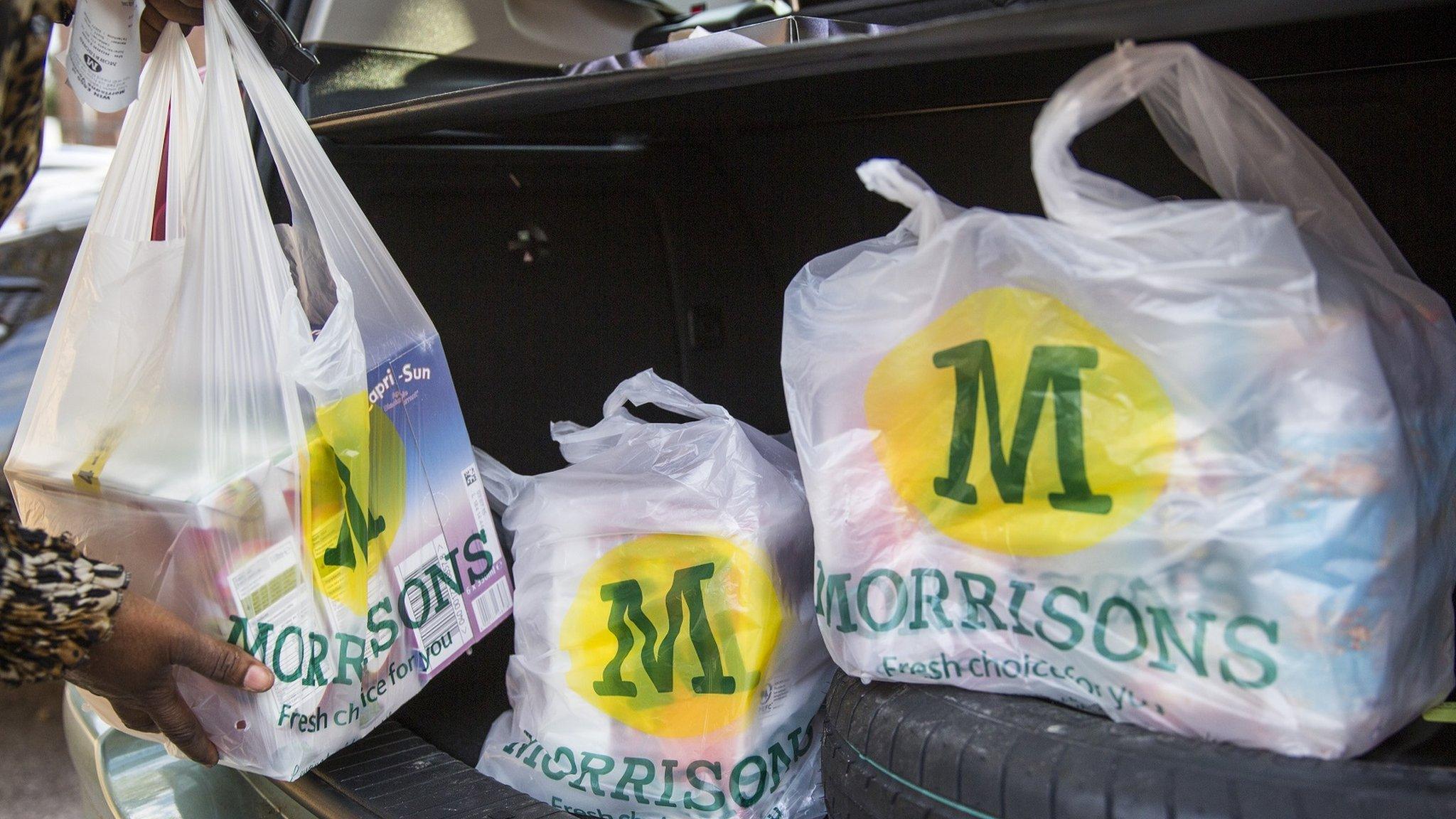 Morrisons shopping bags