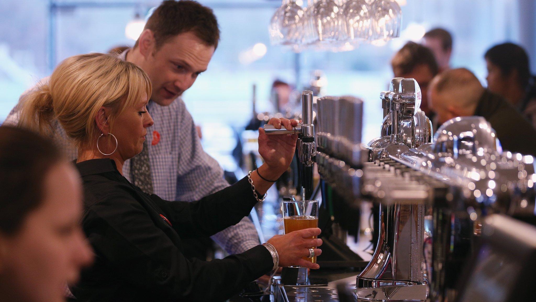 Staff in a JD Wetherspoon pub