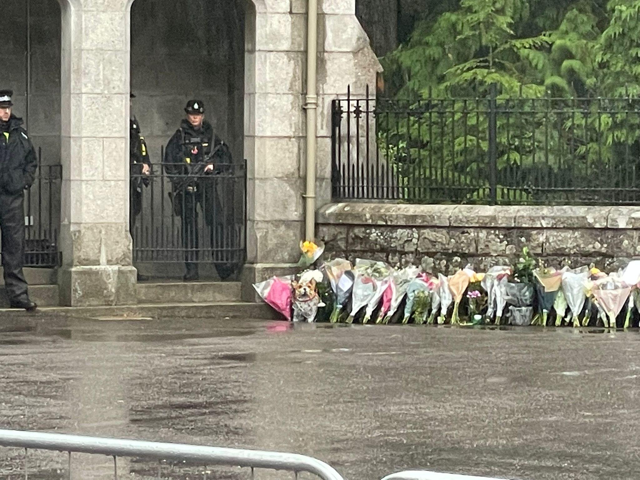 Flowers at the gates of Balmoral