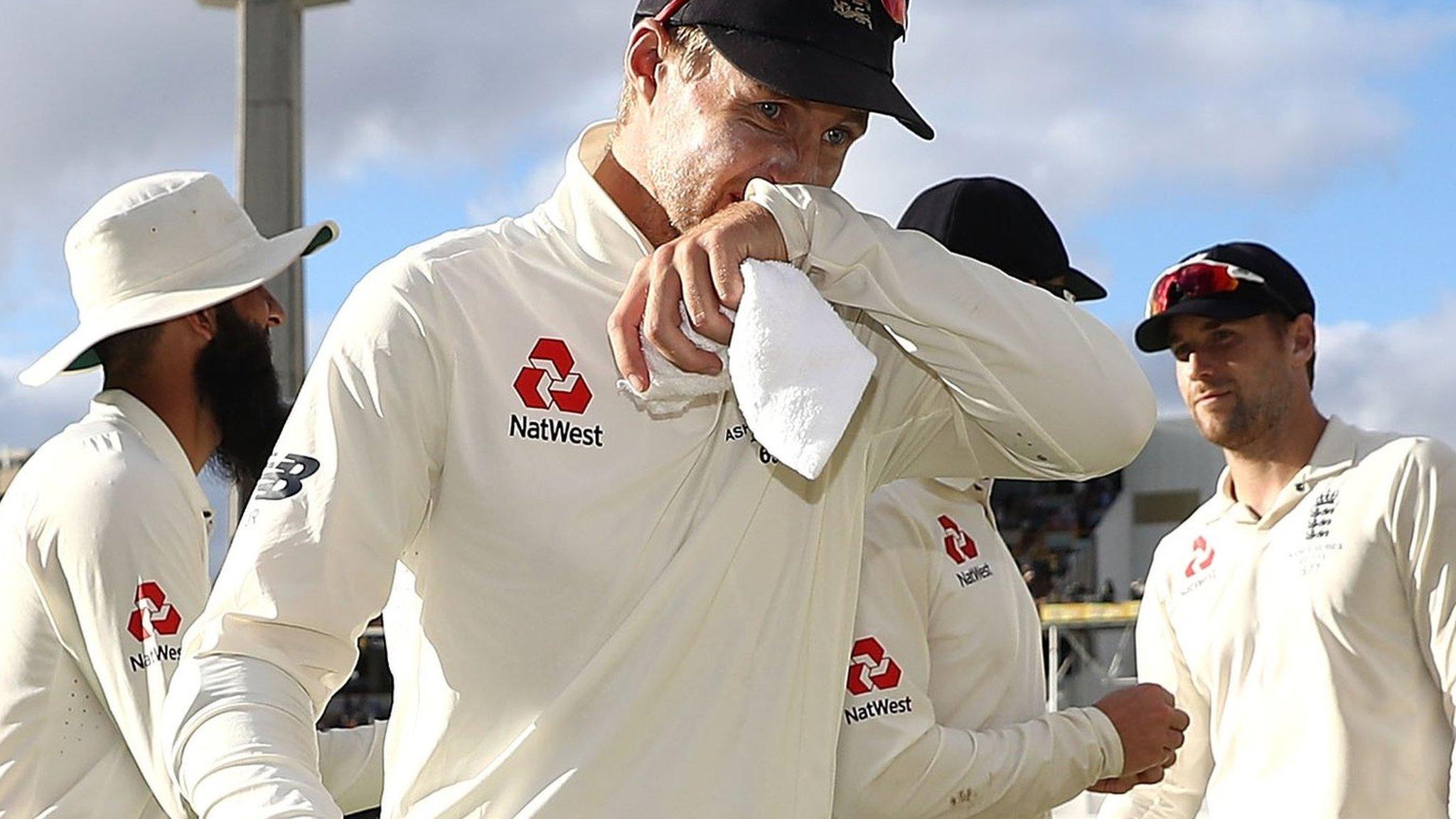 Joe Root walks off disappointed