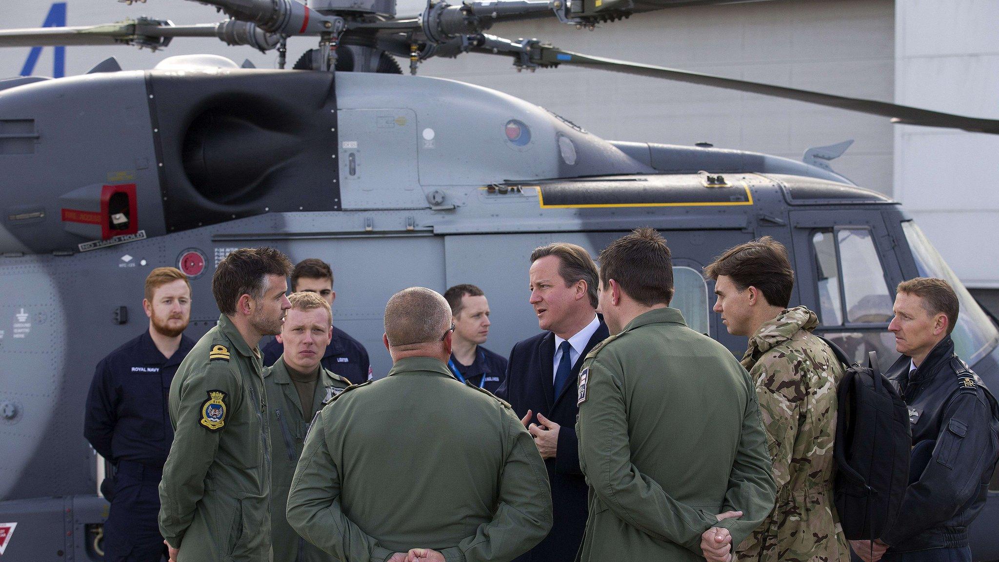 David Cameron at RAF Northolt