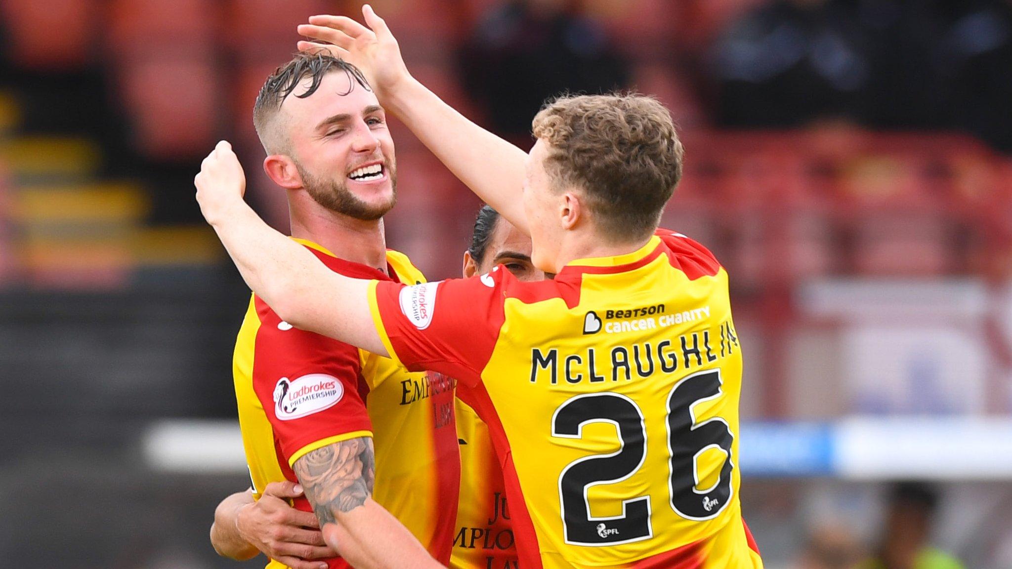 Partick Thistle celebrate