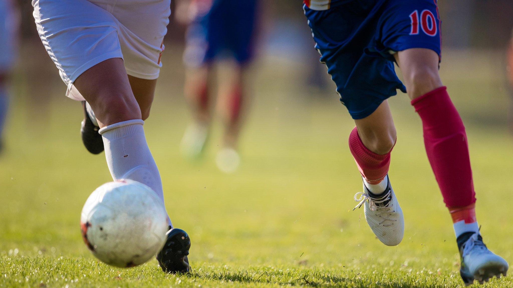 Anonymous female footballers