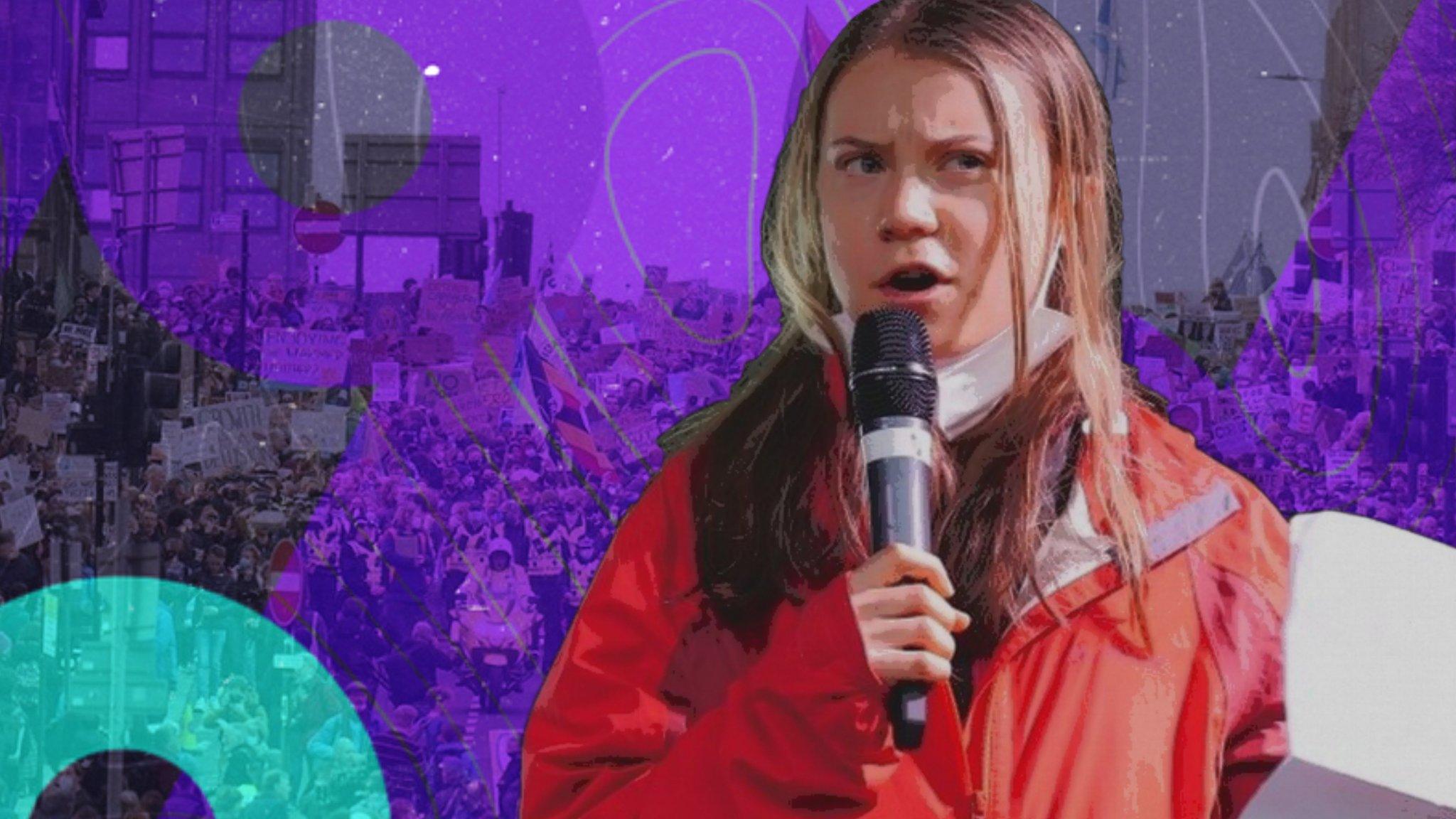 Greta Thunberg / Glasgow march.