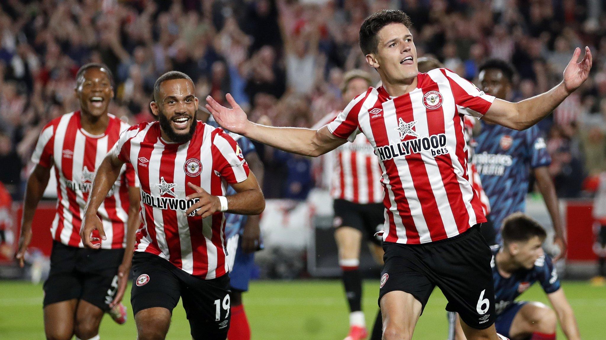 Brentford celebrate