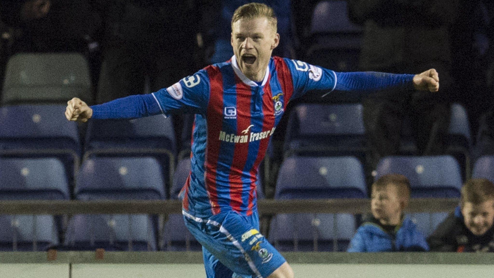 Billy Mckay was the hero for Inverness Caley Thistle with a late acrobatic winner