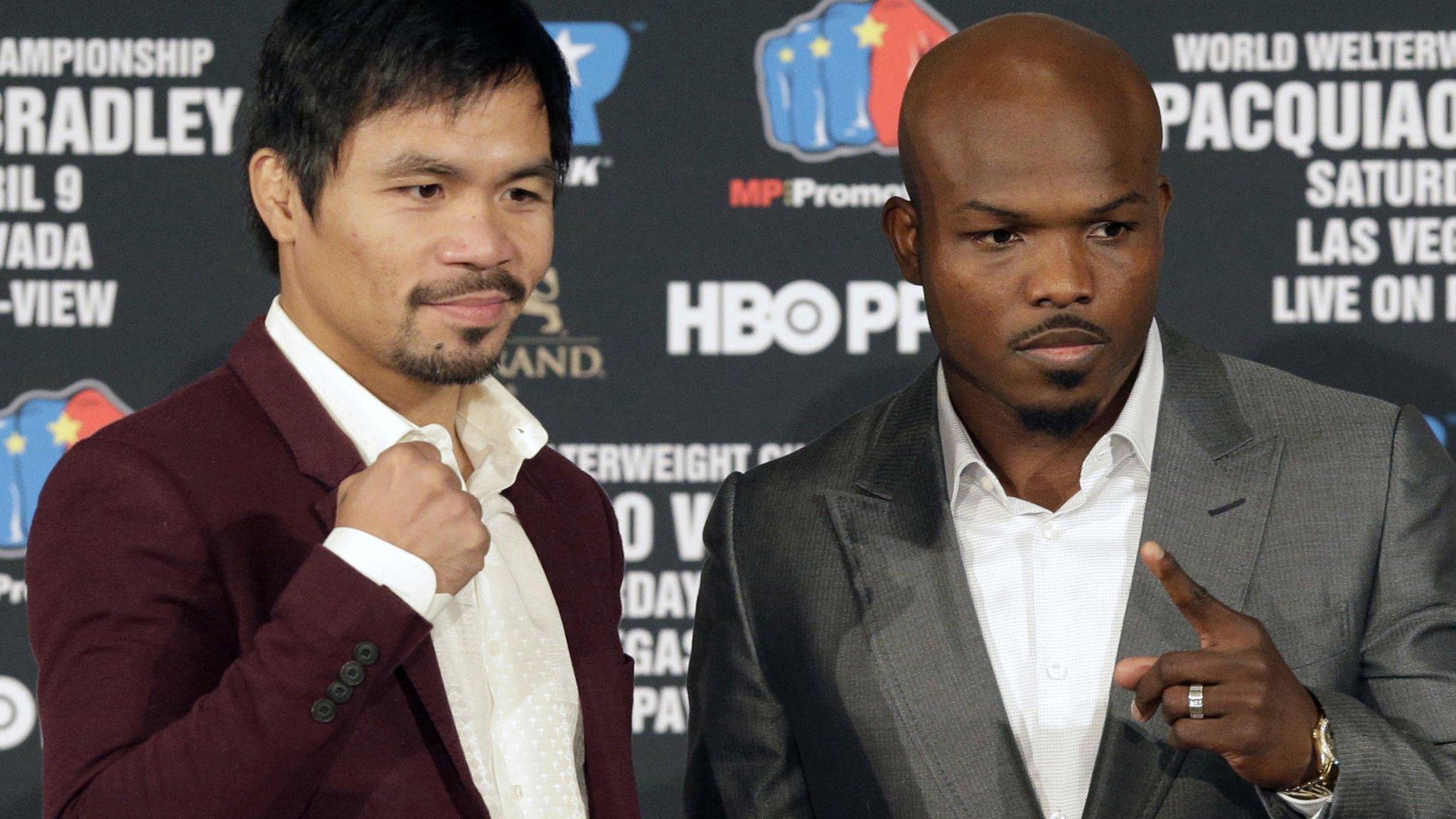 Manny Pacquiao and Timothy Bradley